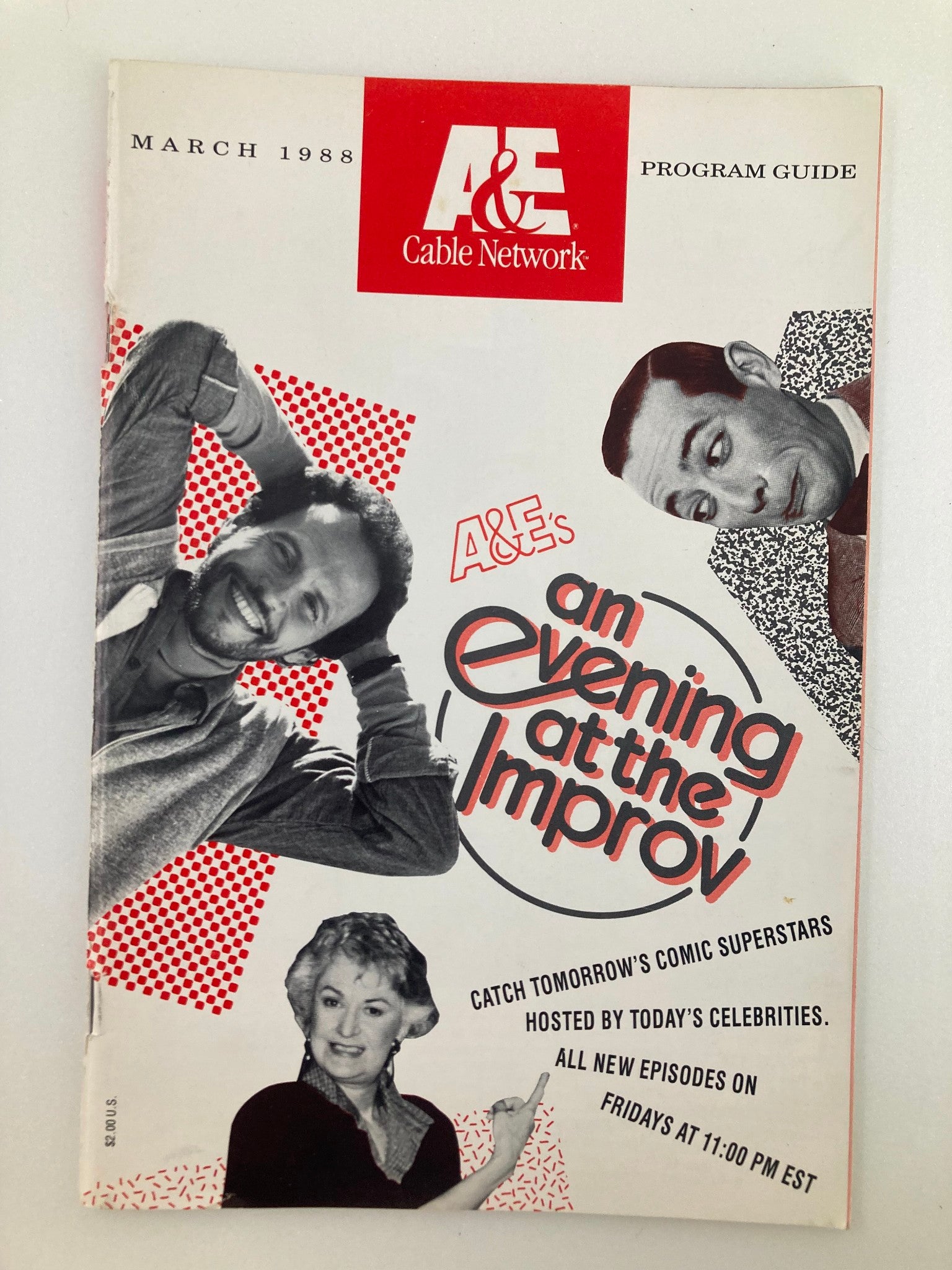 VTG A&E Cable Network Program Guide March 1988 An Evening at the Improv