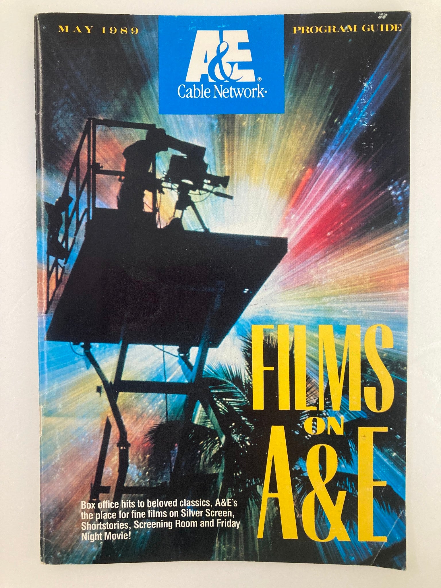 VTG A&E Cable Network Program Guide May 1989 Silver Screen & Short Stories