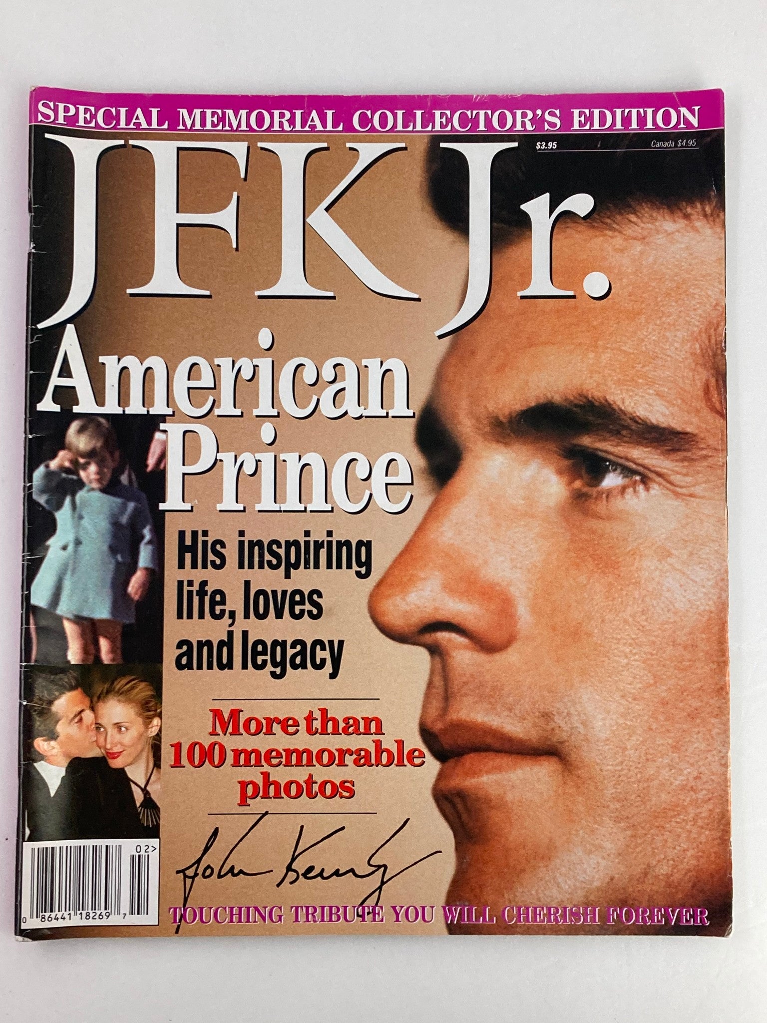 VTG Memorial Collector's Edition Magazine 1999 John F. Kennedy Jr. No Label