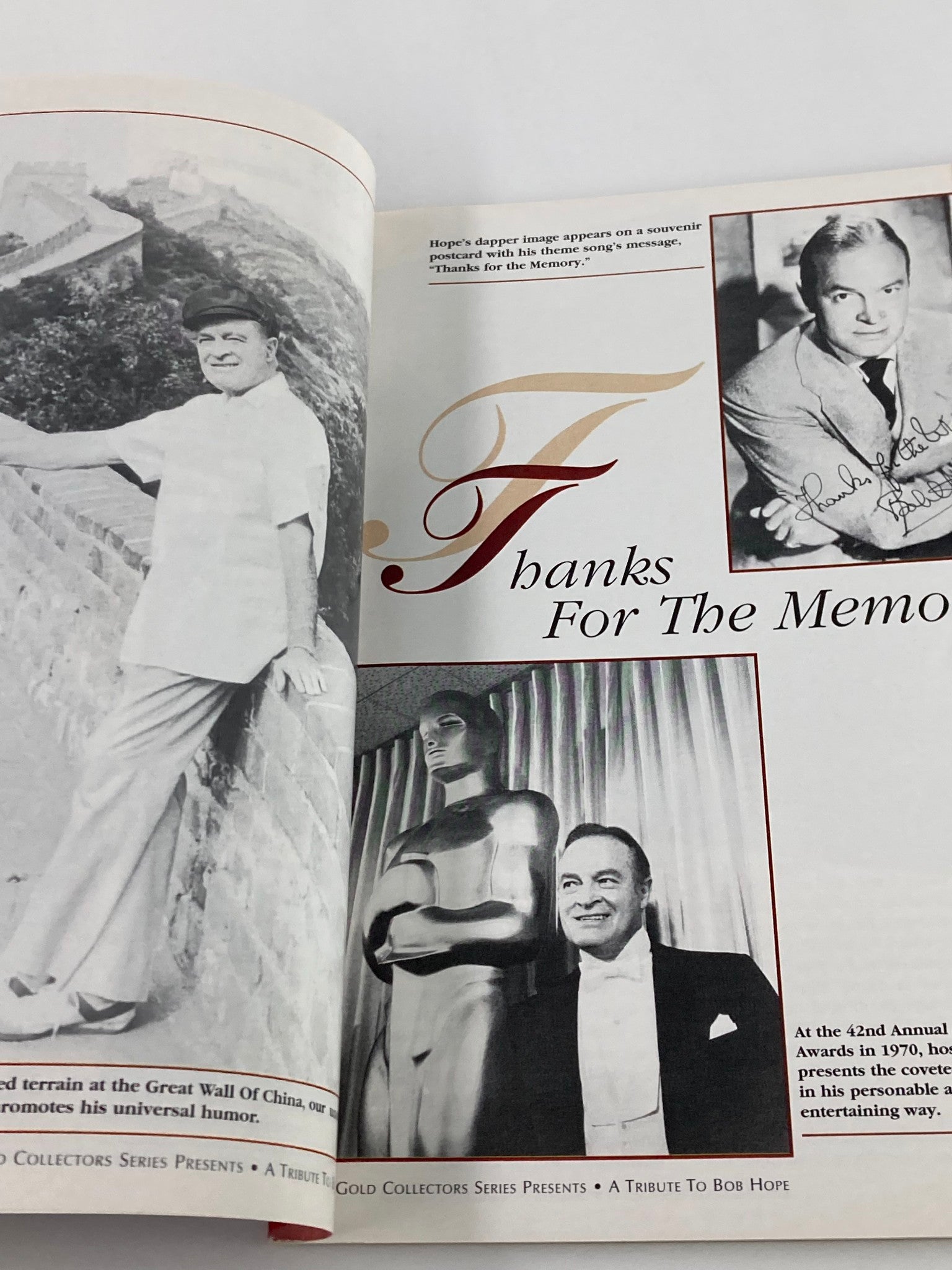 Gold Collectors Series Magazine A Tribute To Bob Hope 1903-2003 No Label