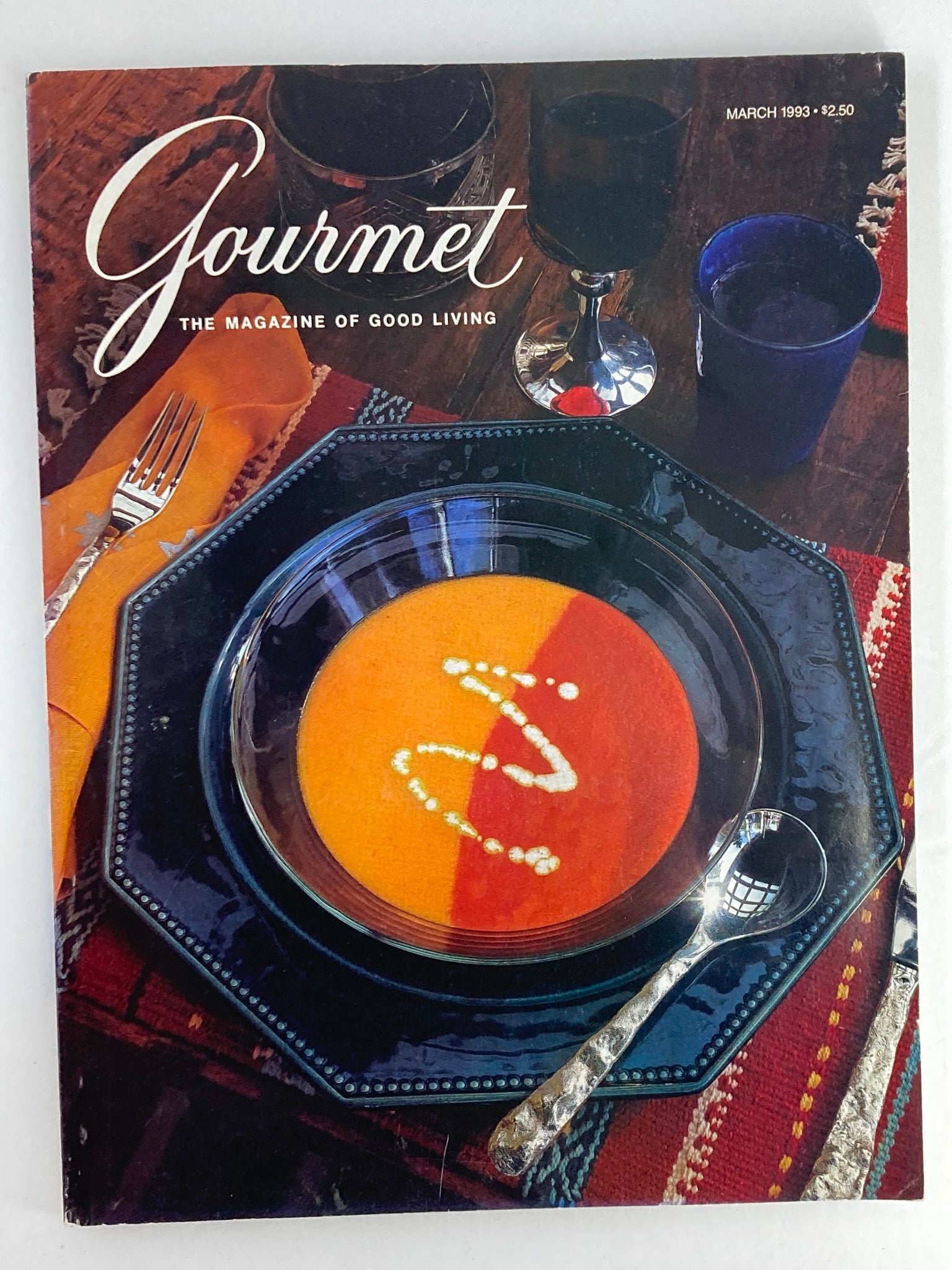 Gourmet Magazine March 1993 The Marches of Italy Holidays No Label