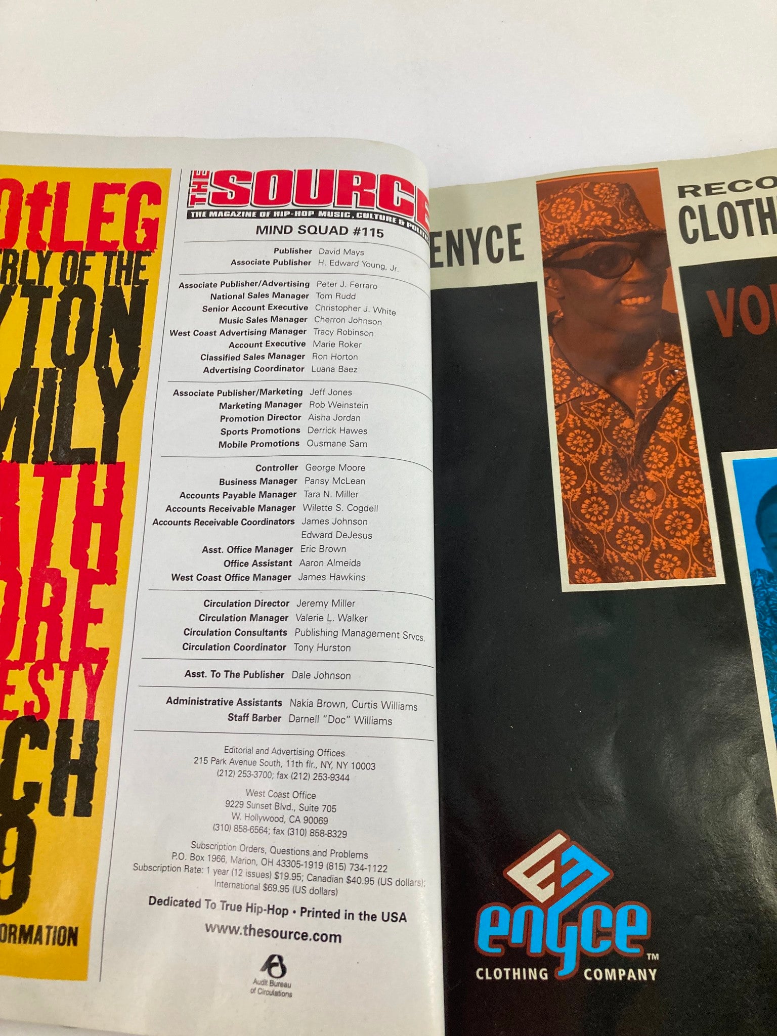 The Source Magazine April 1999 No. 115 C-Murder and Silkk The Shocker No Label