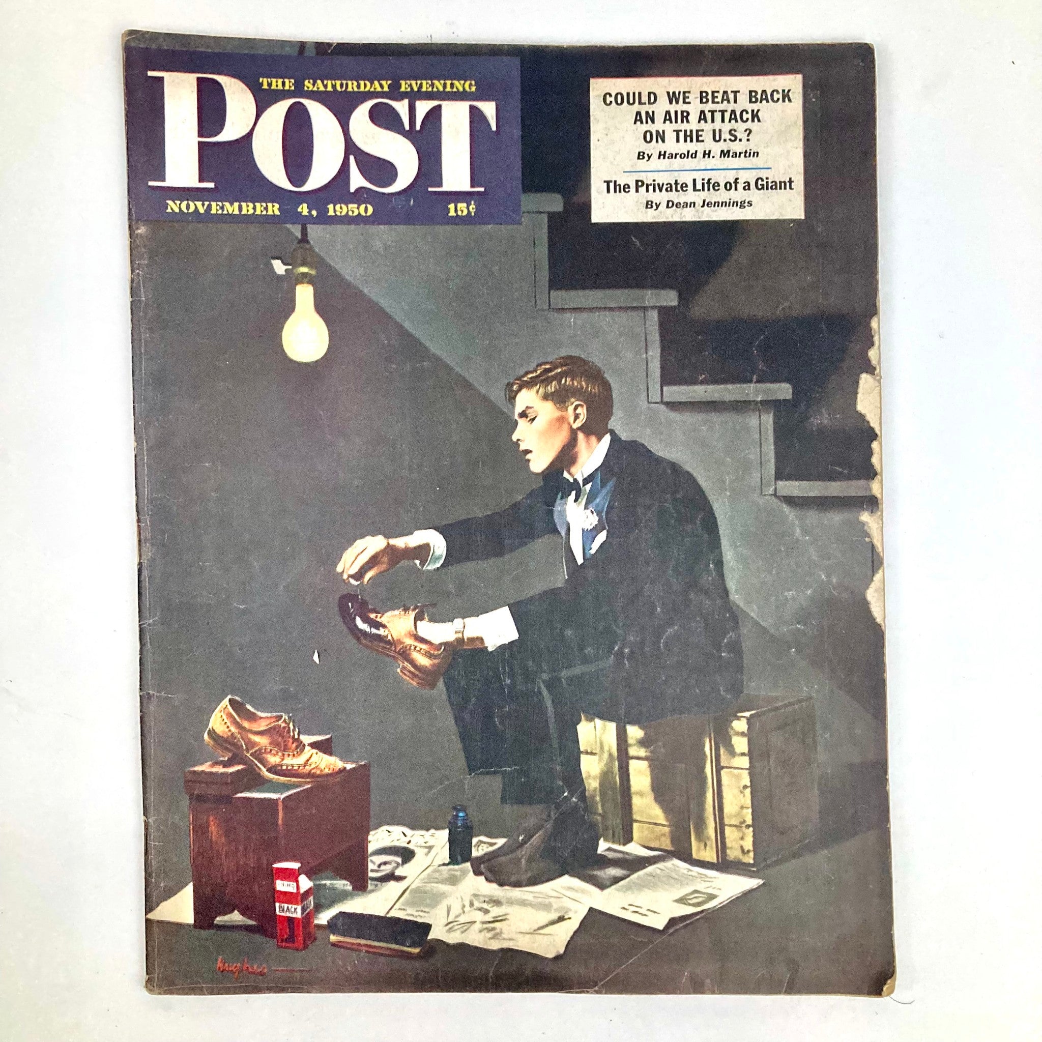 Saturday Evening Post Magazine November 4 1950 Illustrated Cover George Hughes