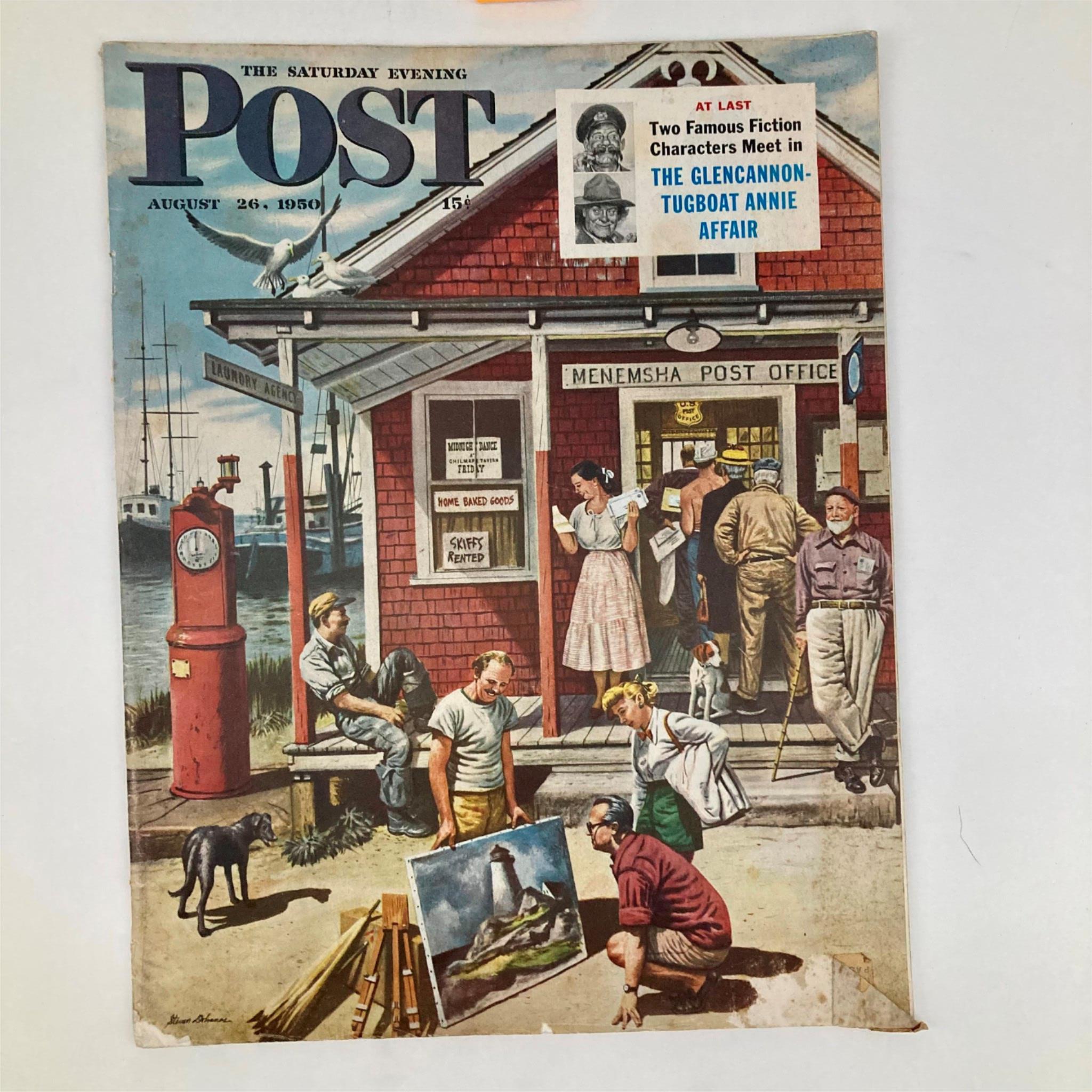 Saturday Evening Post Magazine August 26 1950 Illustrated Cover Stevan Dohanos