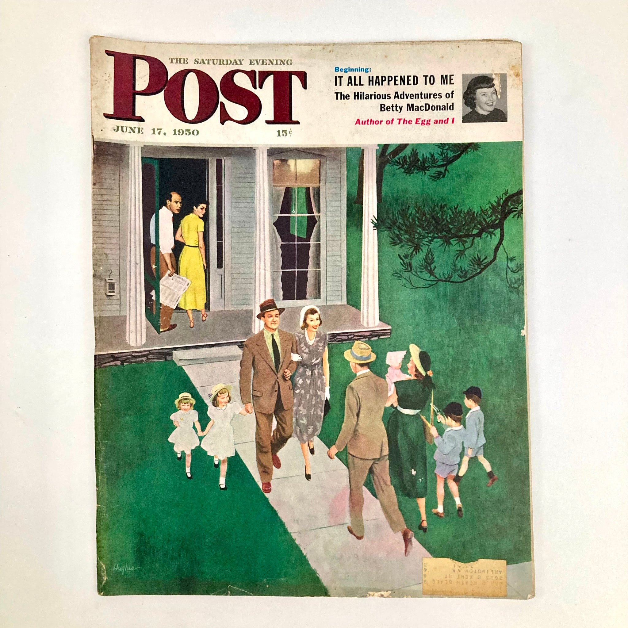 Saturday Evening Post Magazine June 17 1950 Illustrated Cover by George Hughes