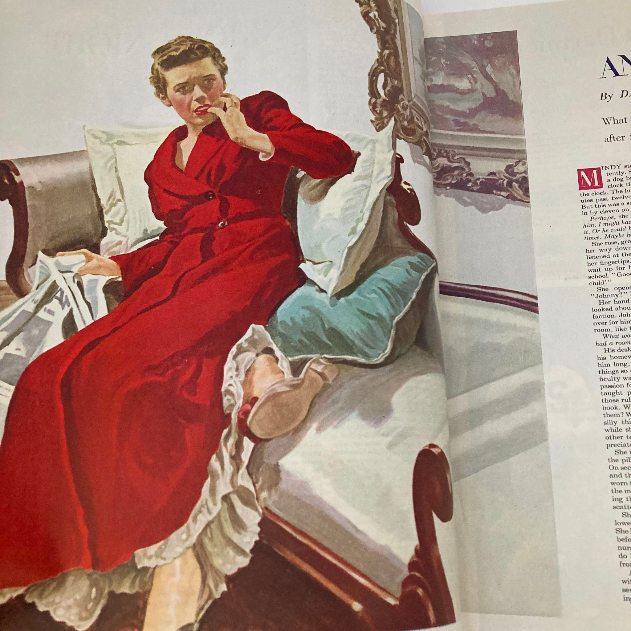 Saturday Evening Post Magazine November 22 1949 Illustrated Cover Stevan Dohanos