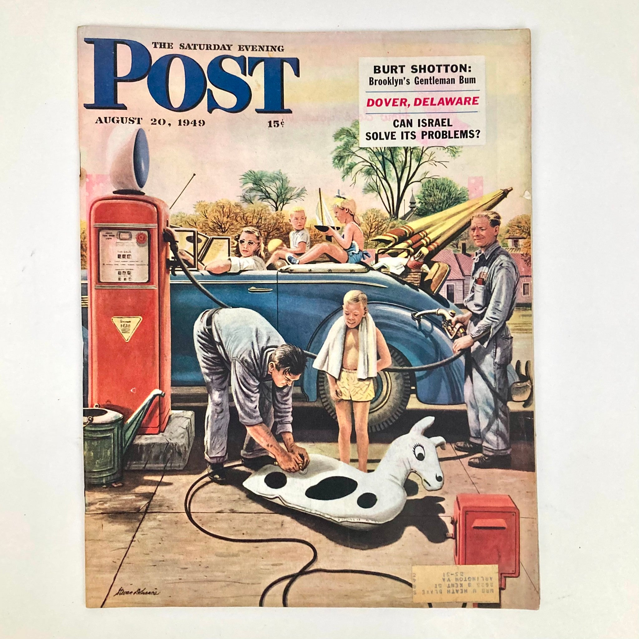 Saturday Evening Post Magazine August 20 1949 Illustrated Cover Dohanos