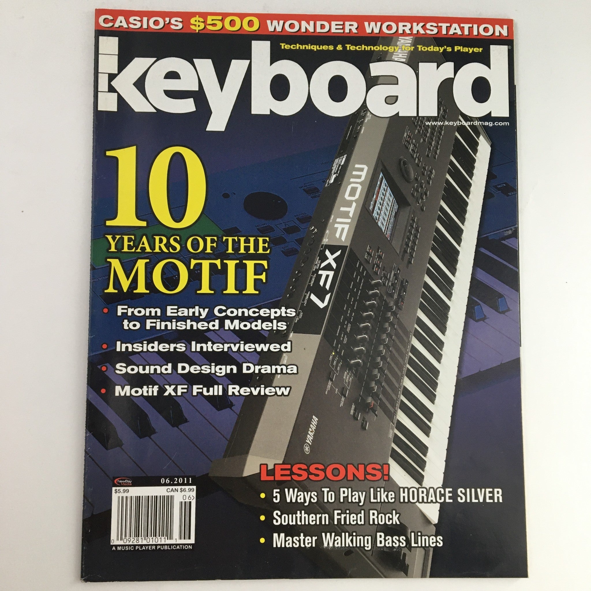 Keyboard Magazine June 2011 Sound Design Drama & Motif XF Review & Horace Silver