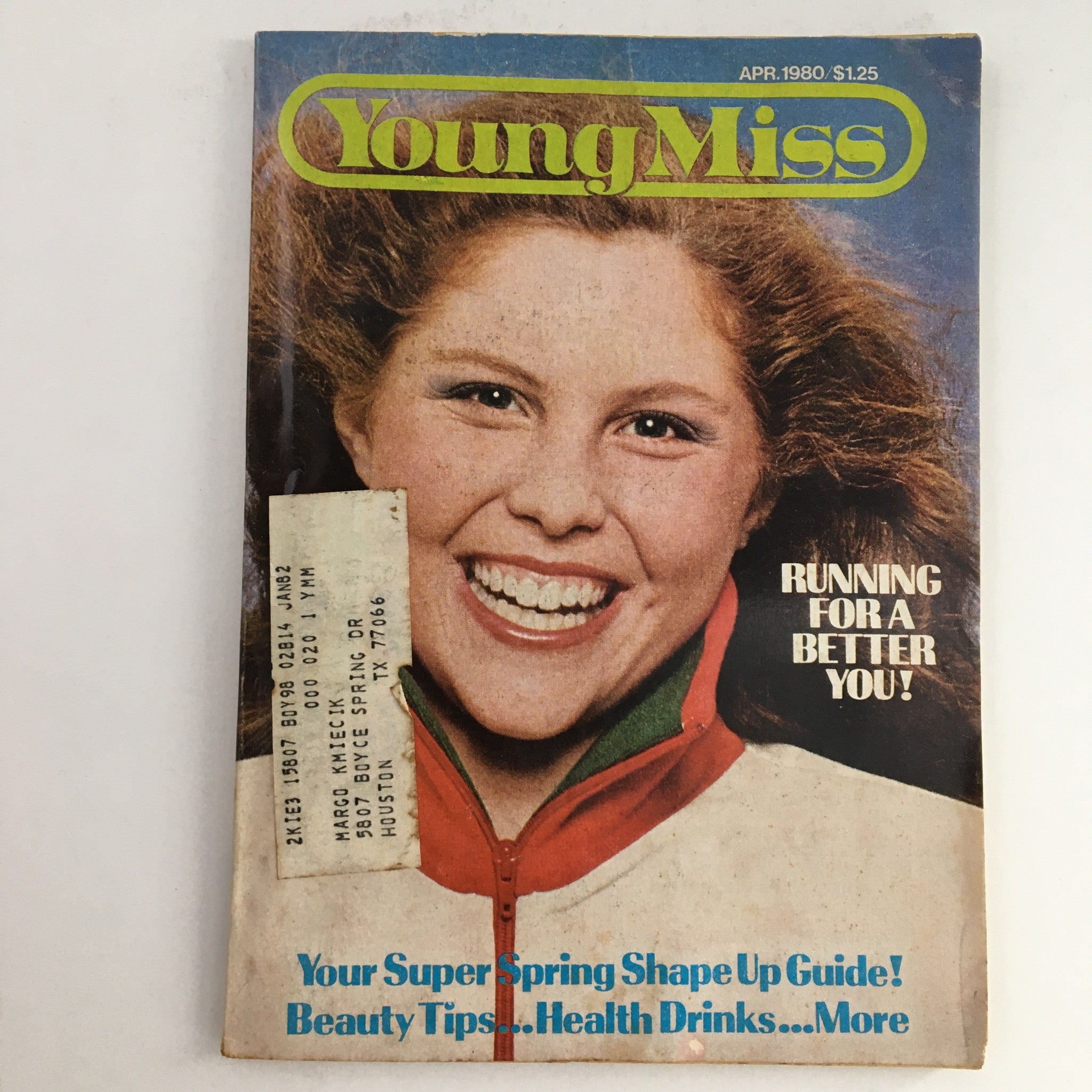 Young Miss Magazine April 1980 Running For A Better You & Shape-Up Guide