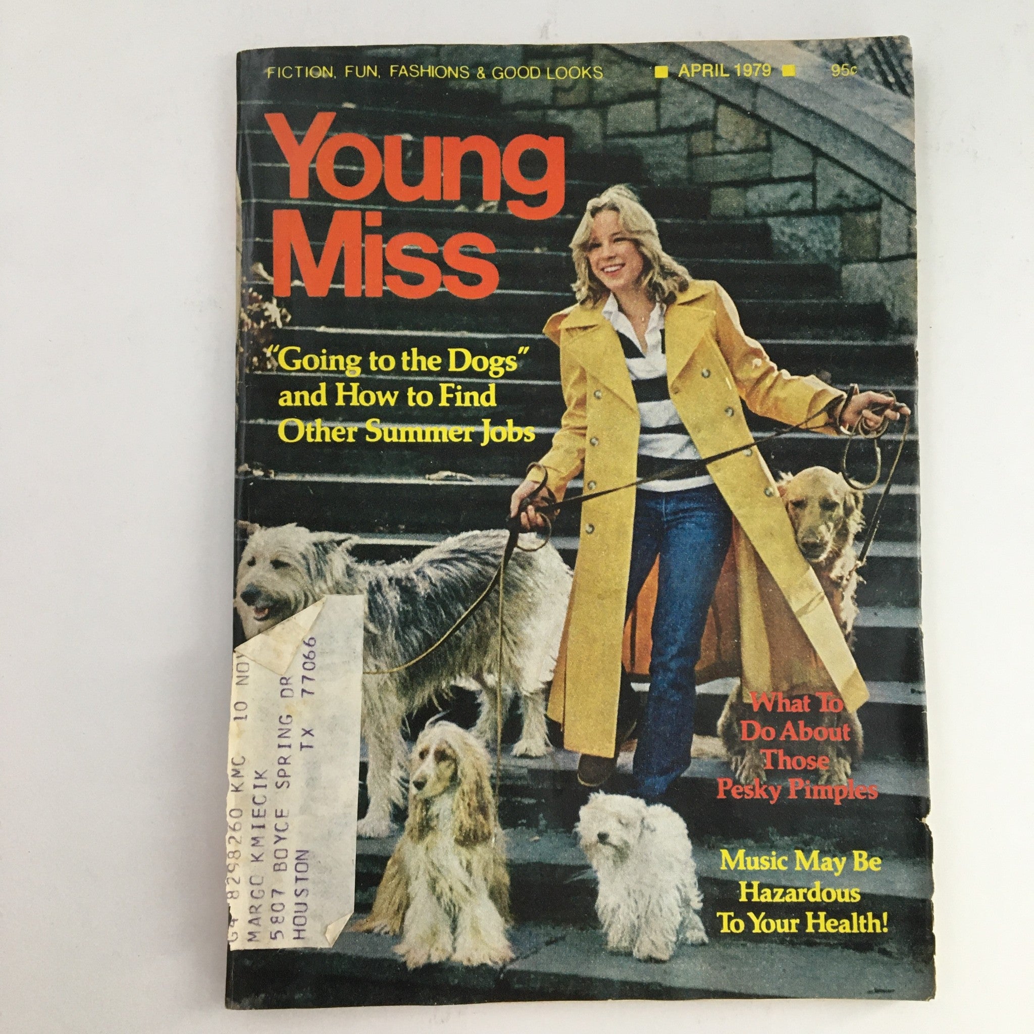 Young Miss Magazine April 1979 Going to the Dogs & How To Find Other Summer Jobs