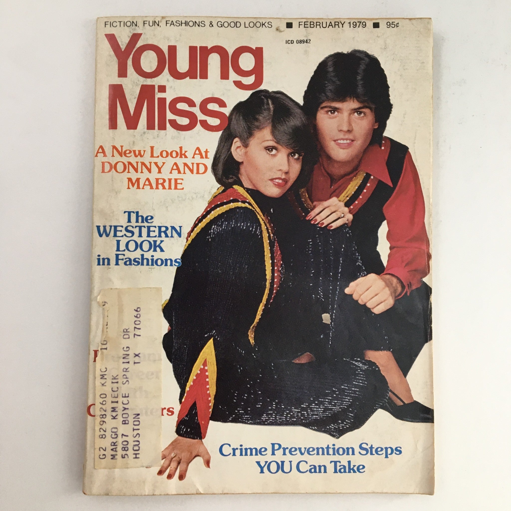 Young Miss Magazine February 1979 Donny & Marie New Look & The Western Look