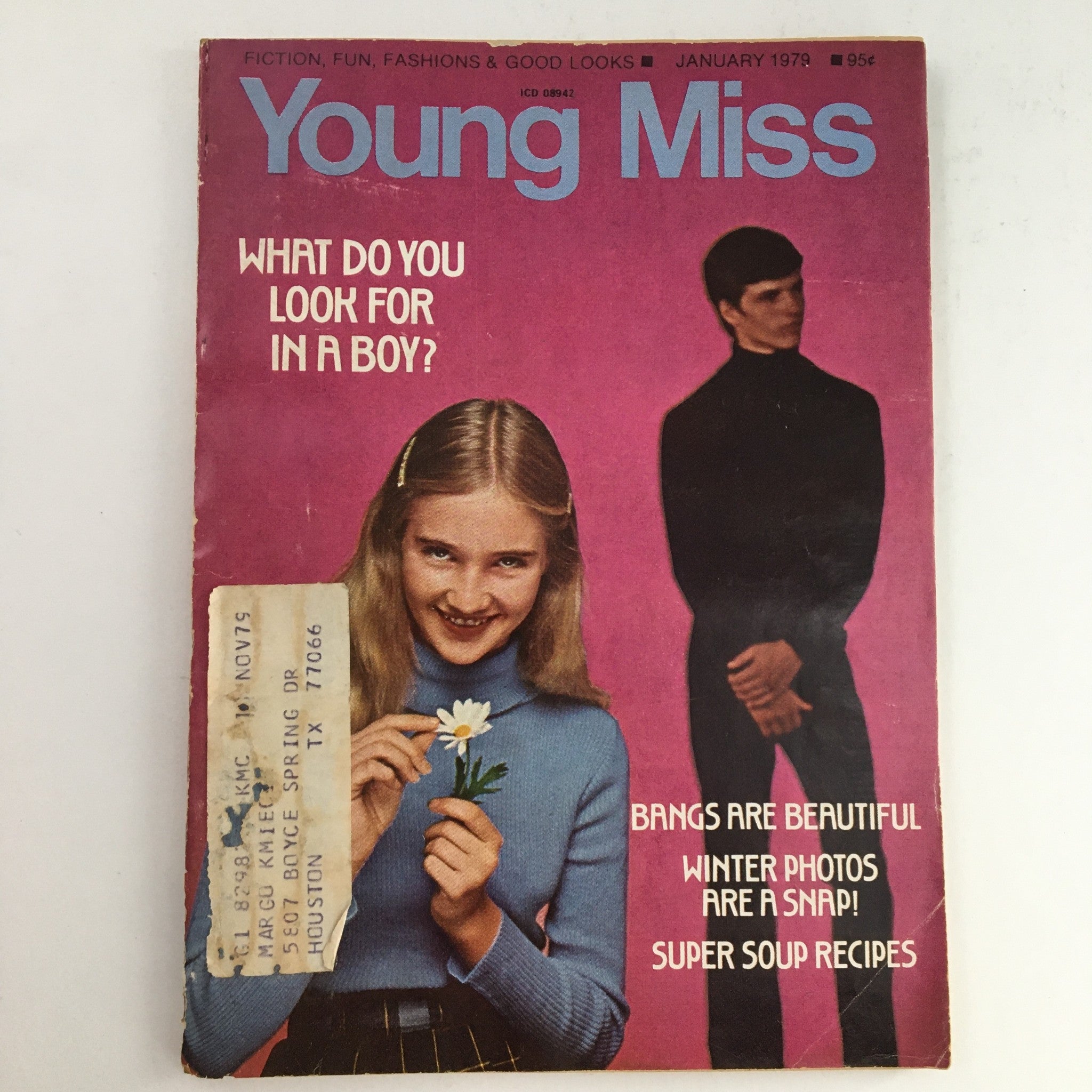 Young Miss Magazine January 1979 Bangs are Beautiful & Super Soup Recipes