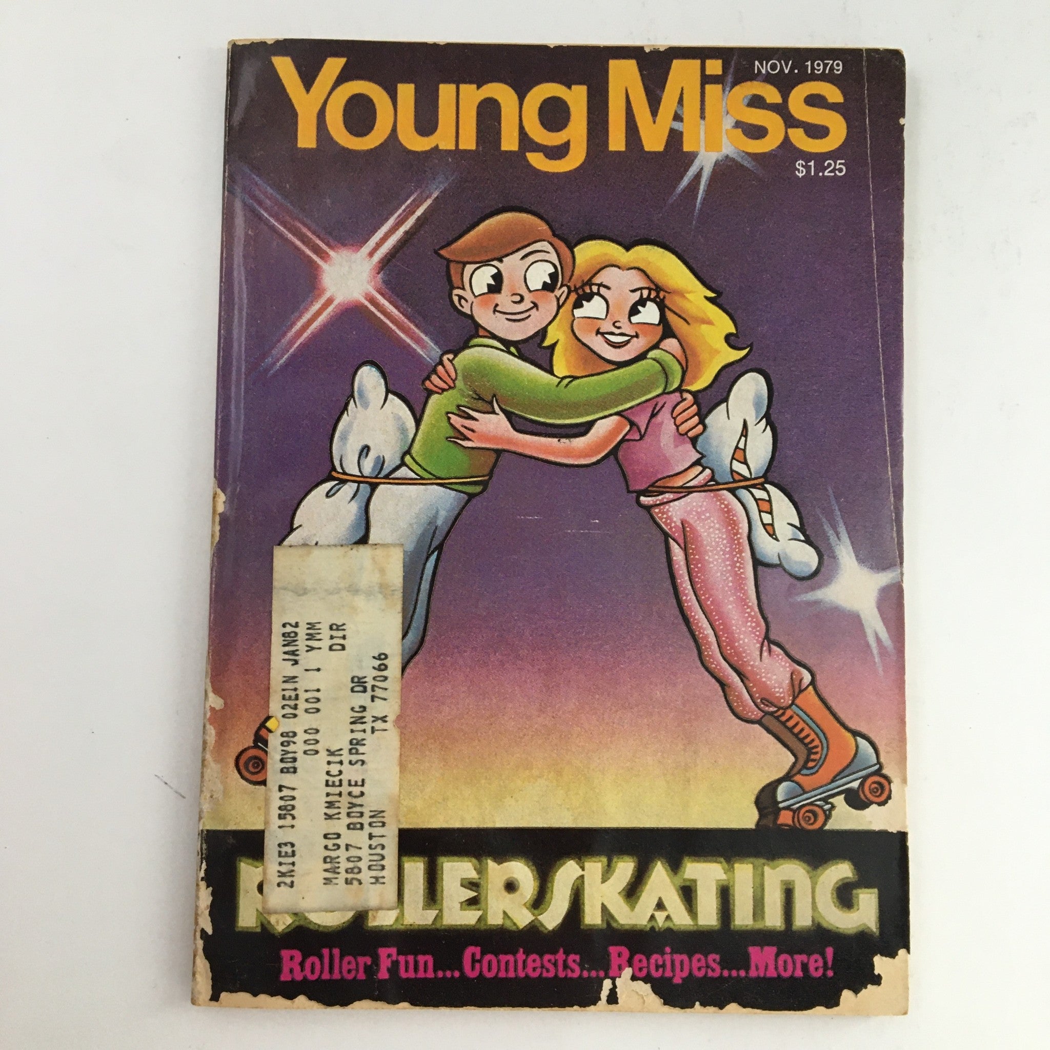 Young Miss Magazine November 1979 Roller-skating Roller Fun & Contests & Recipes