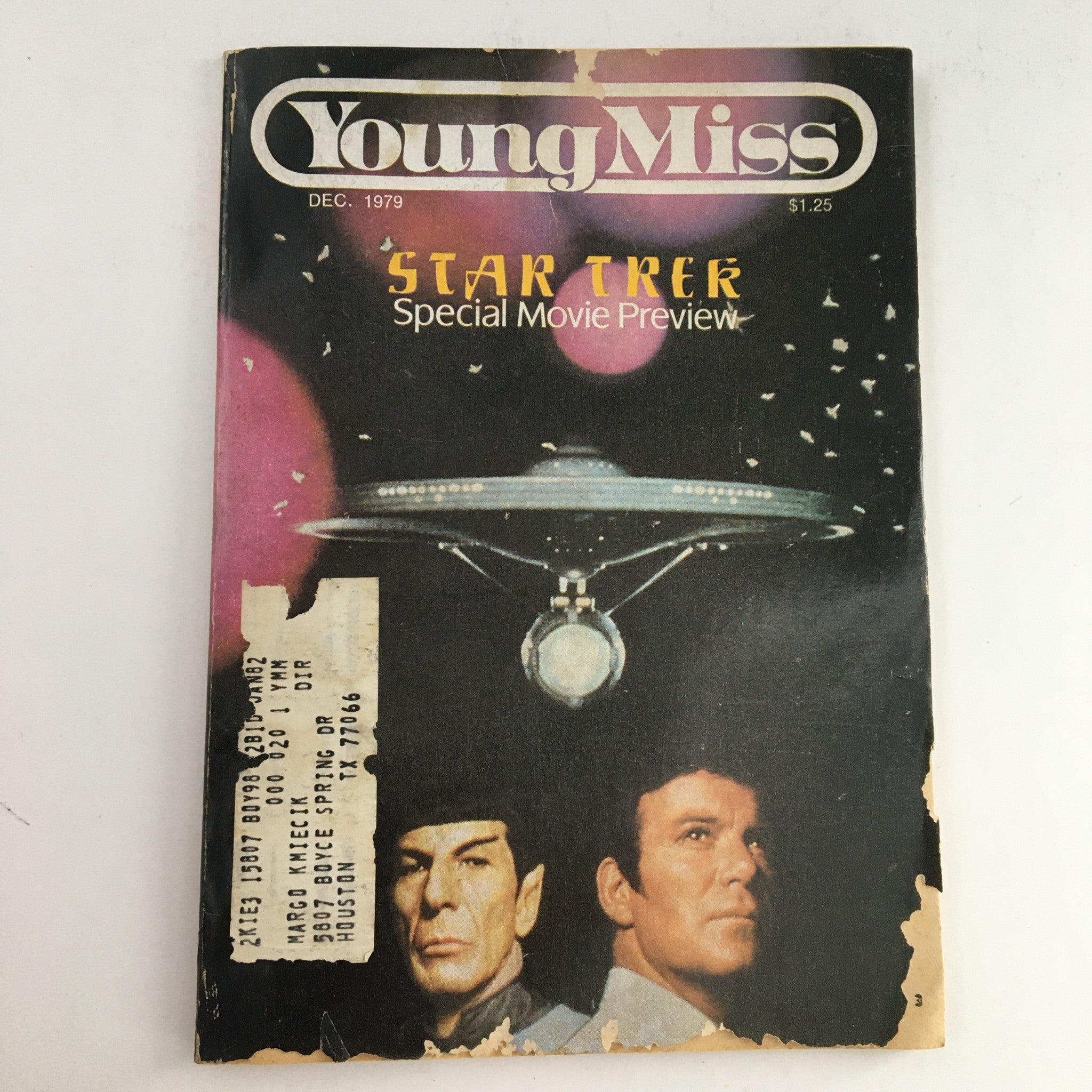 Young Miss Magazine December 1979 Star Trek Leonard Nimoy & William Shatner