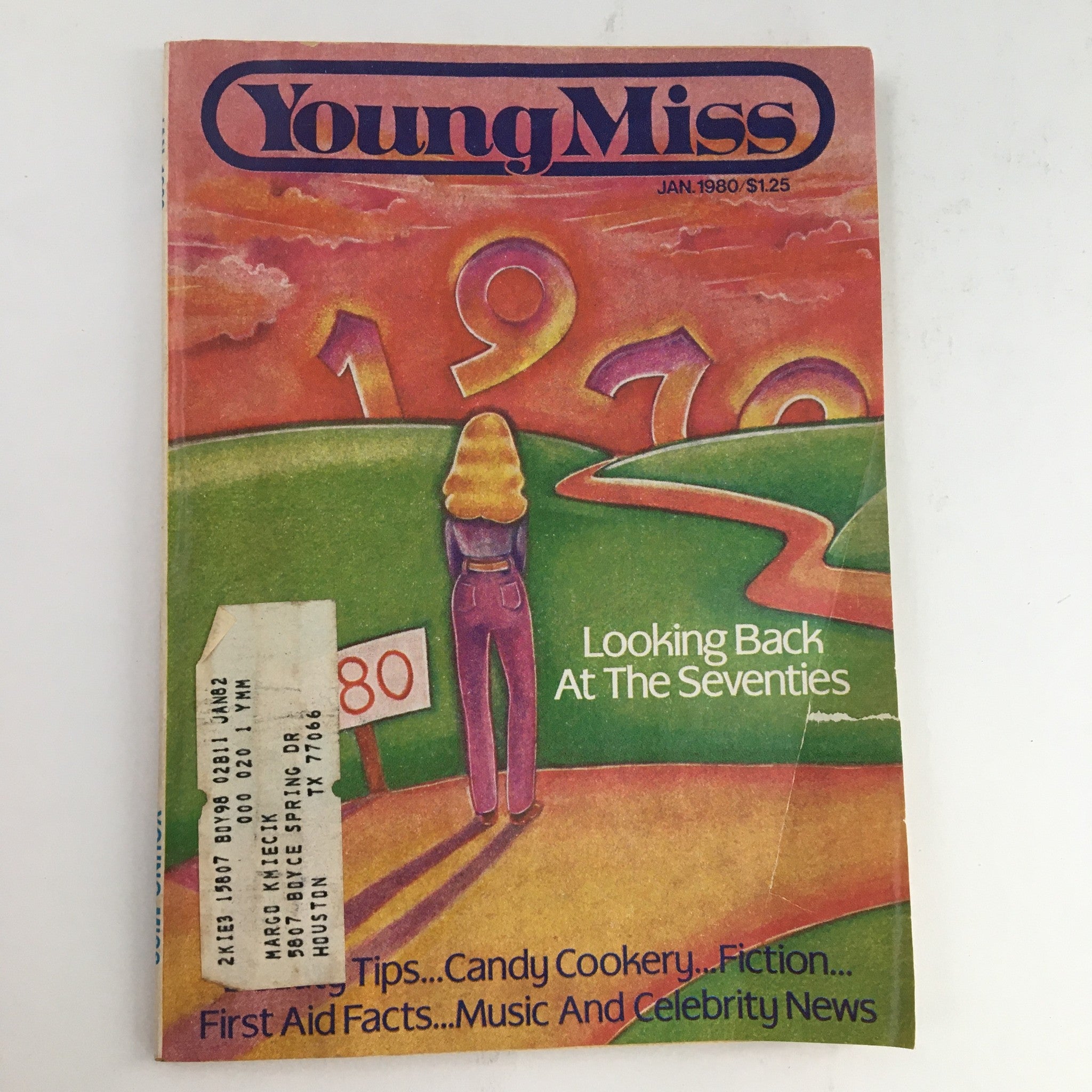 Young Miss Magazine January 1980 Looking Back at the Seventies & Candy Cookery