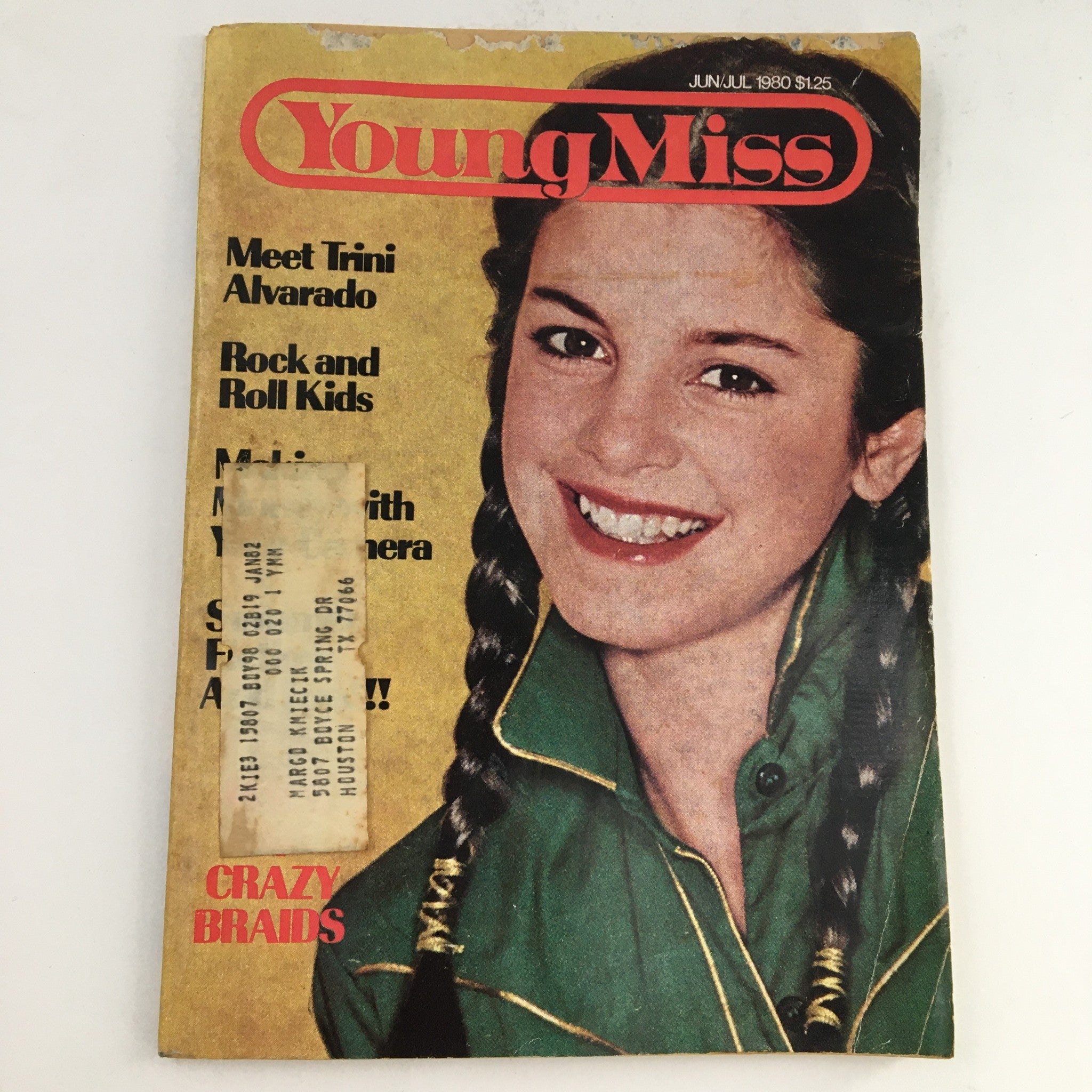 Young Miss Magazine June-July 1980 Meet Trini Alvarado & Rock and Roll Kids