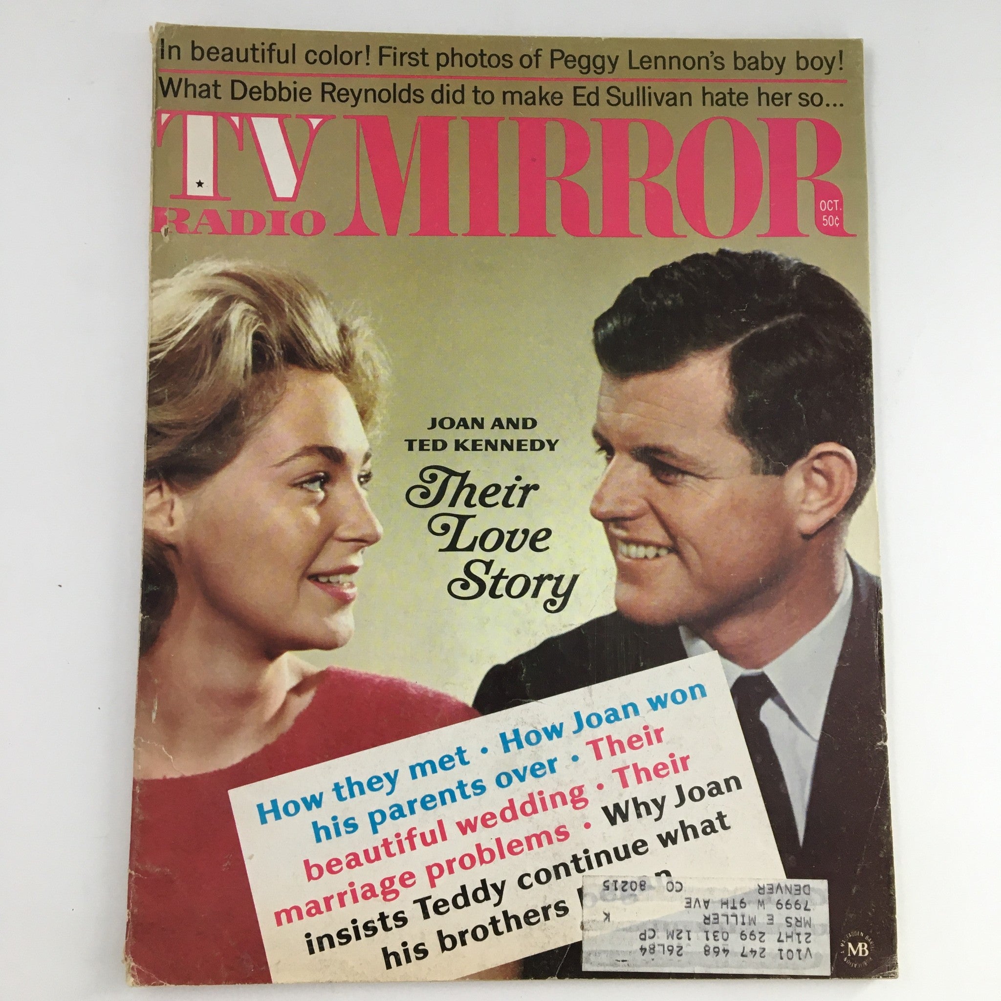 TV Radio Mirror Magazine October 1968 Joan and Ted Kennedy, Their Love Story