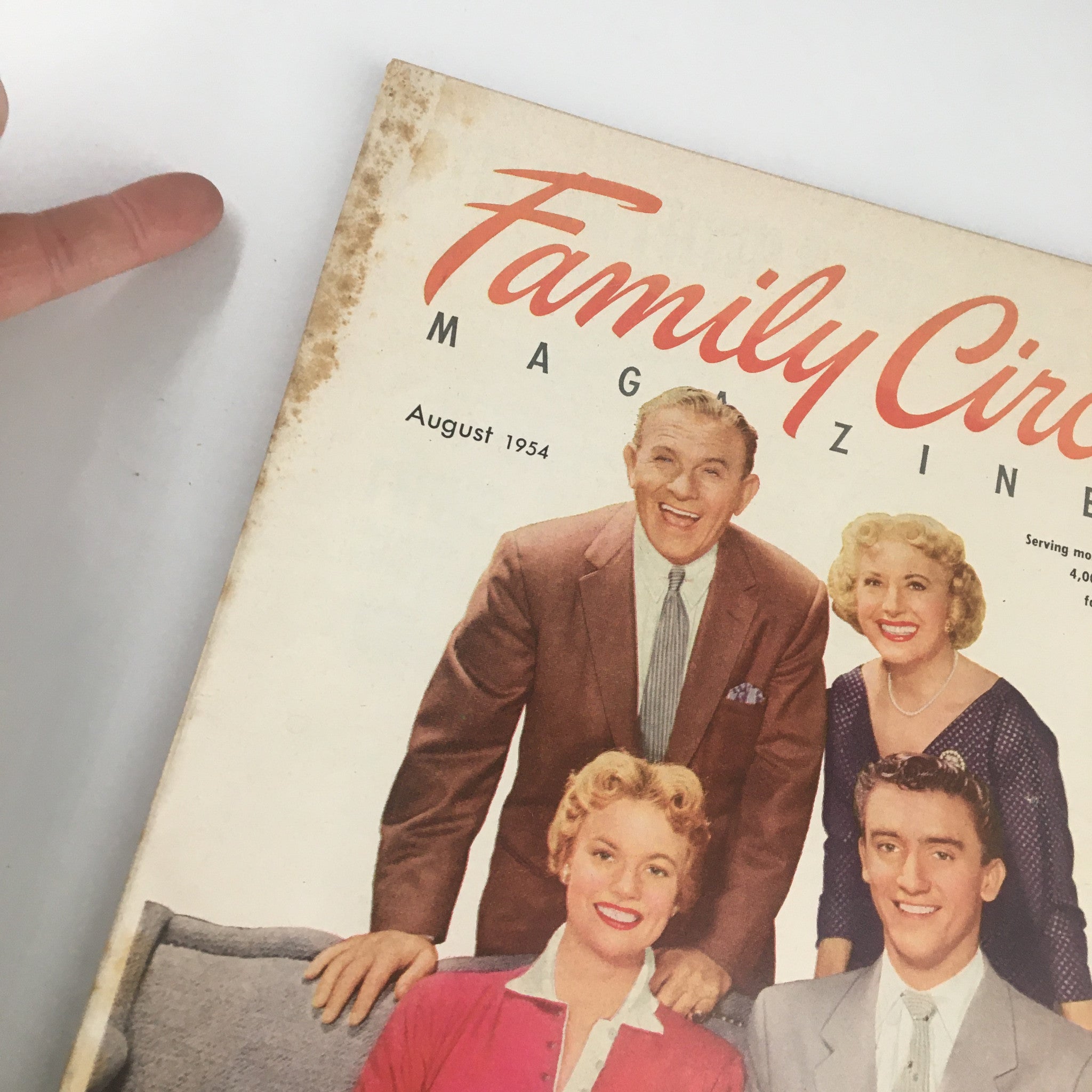 VTG Family Circle Magazine August 1954 Burns & Allen and Their Children No Label