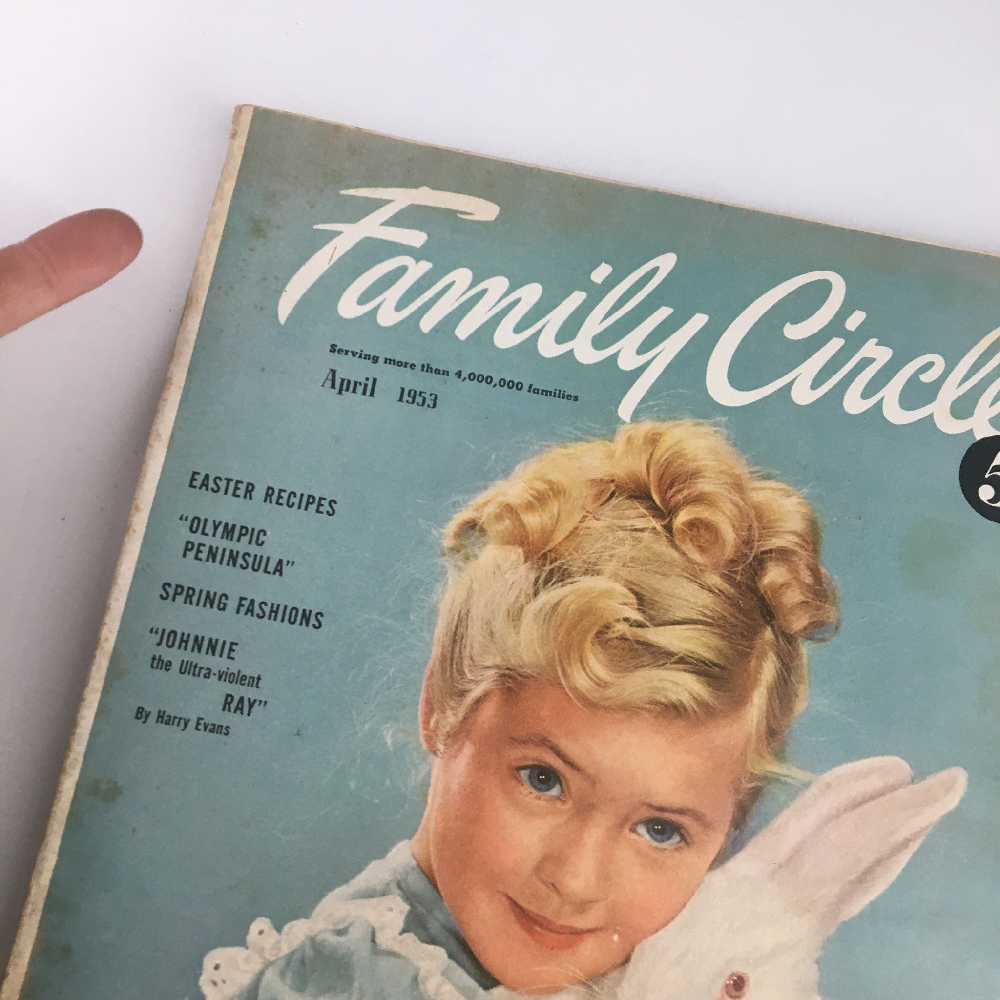 VTG Family Circle Magazine April 1953 Johnie The Ultra-Violent Ray No Label