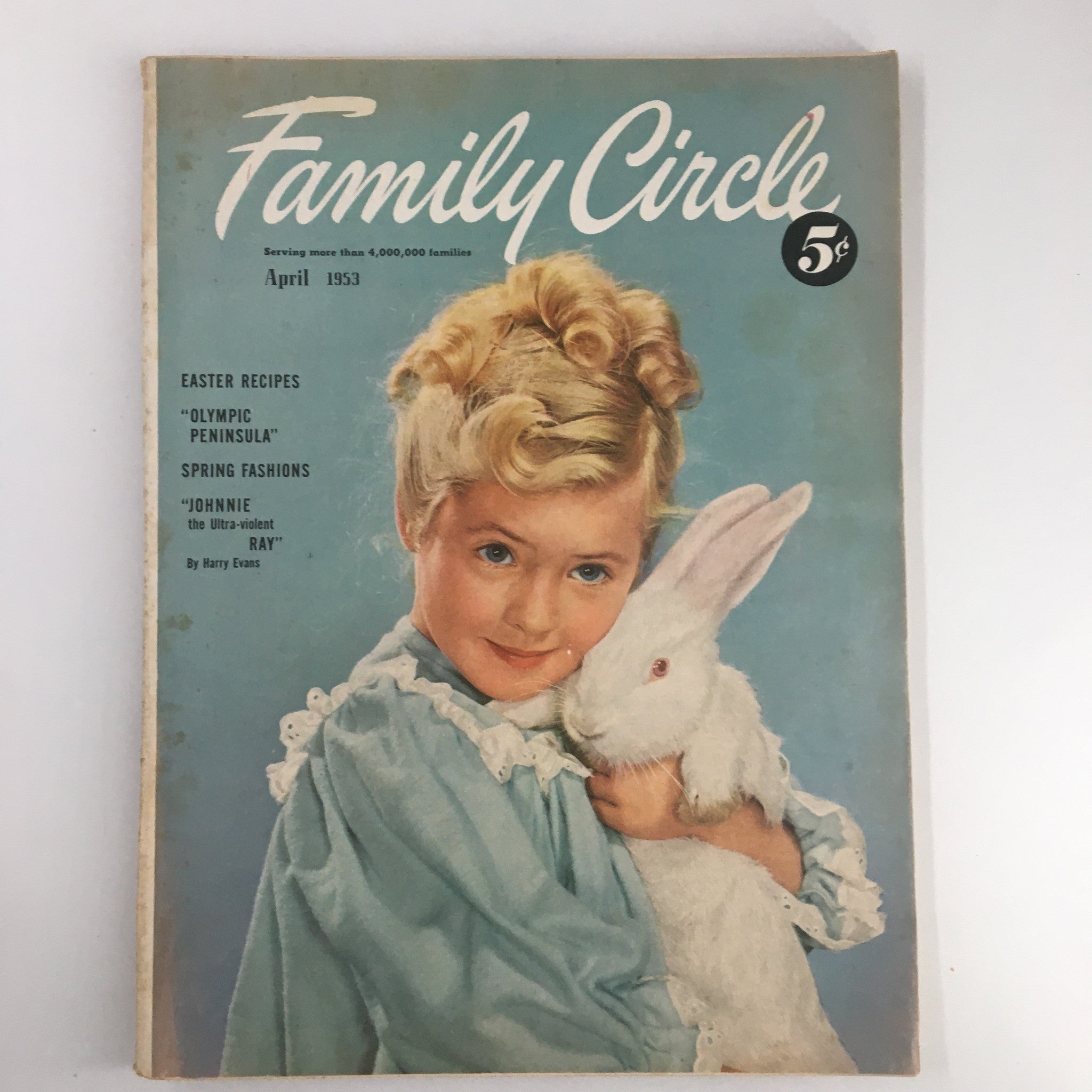 VTG Family Circle Magazine April 1953 Johnie The Ultra-Violent Ray No Label