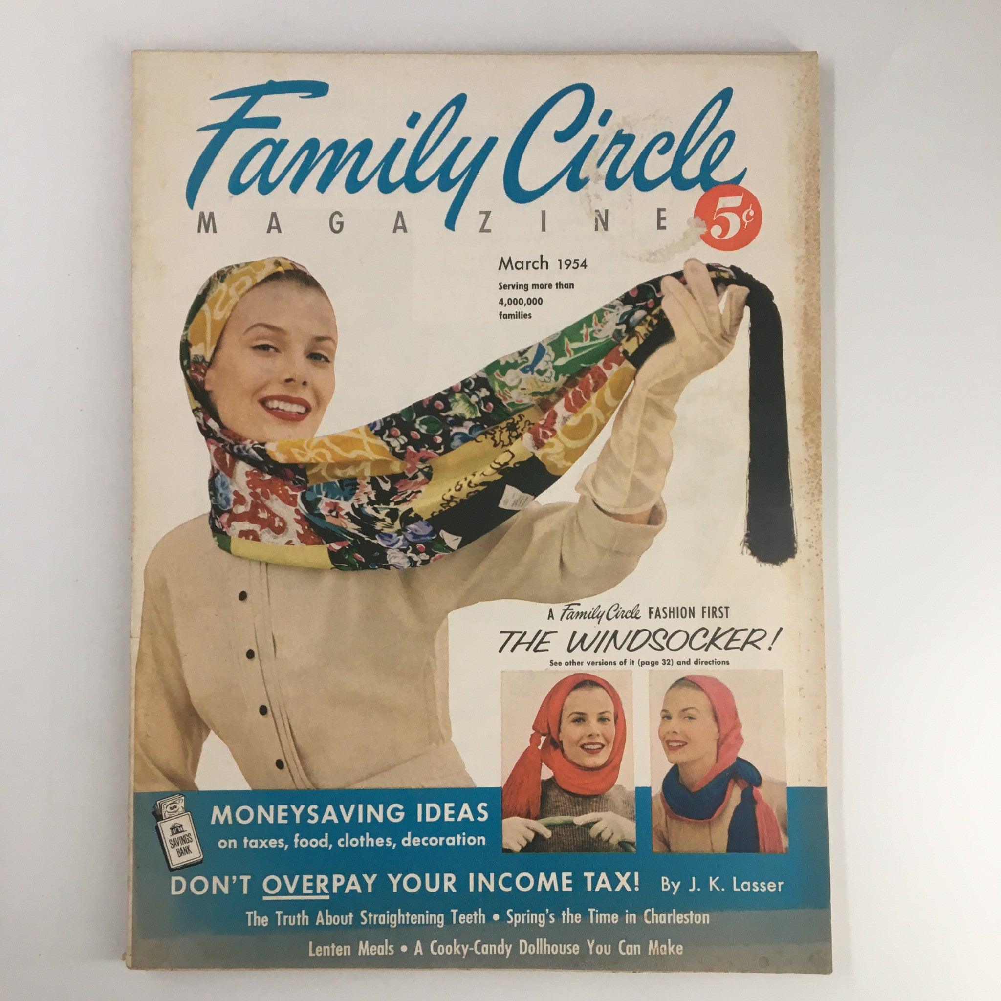 VTG Family Circle Magazine March 1954 A Cooky-Candy Dollhouse No Label