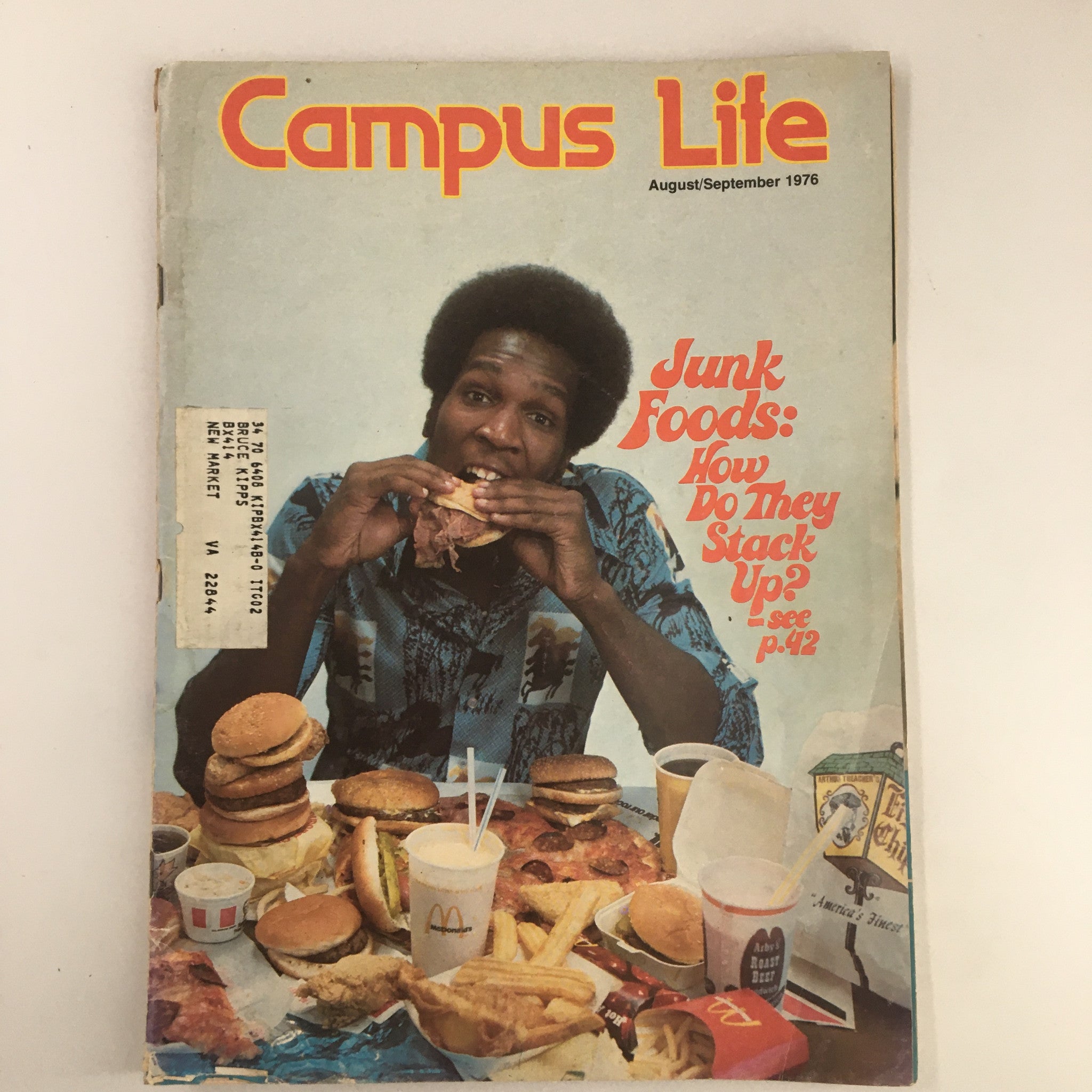 VTG Campus Life Magazine August 1976 On A Wing and a Prayer & Junk Foods Stack