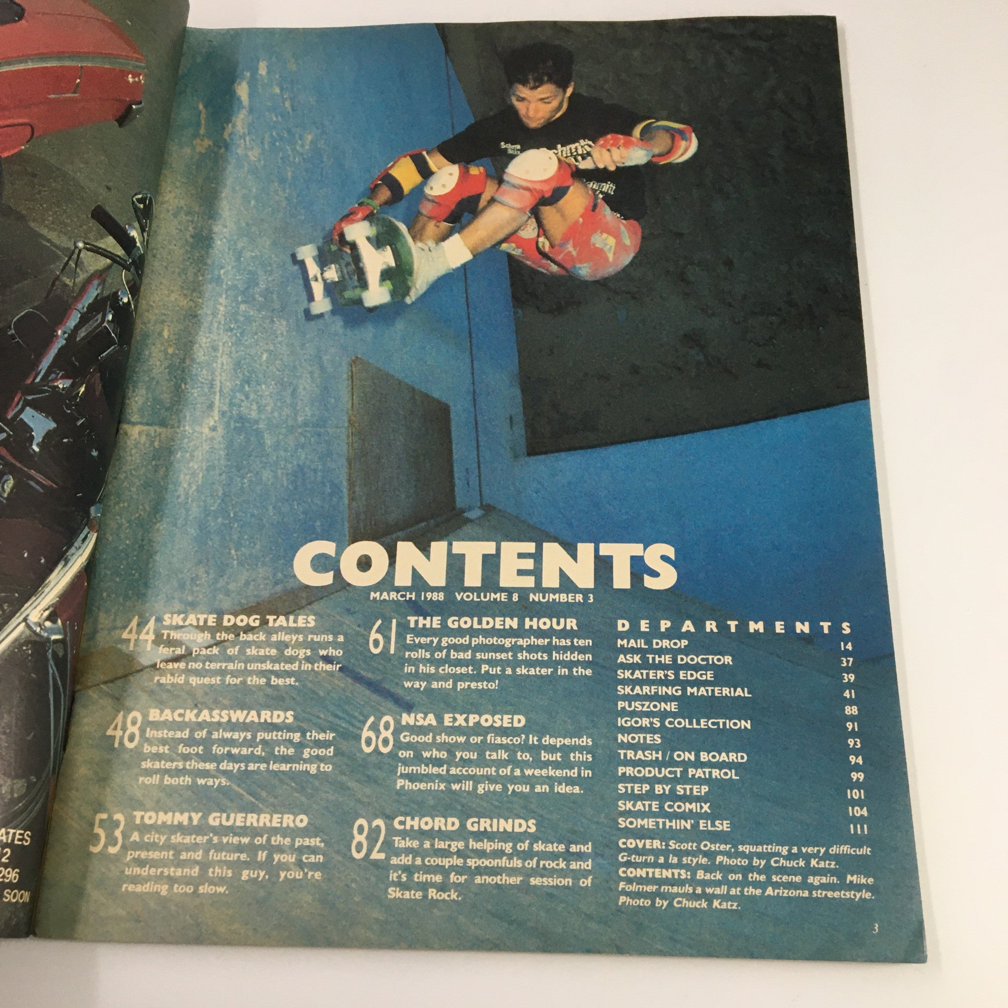 VTG Thrasher Magazine March 1988 Tommy Guerrero Defines Gravity No Label