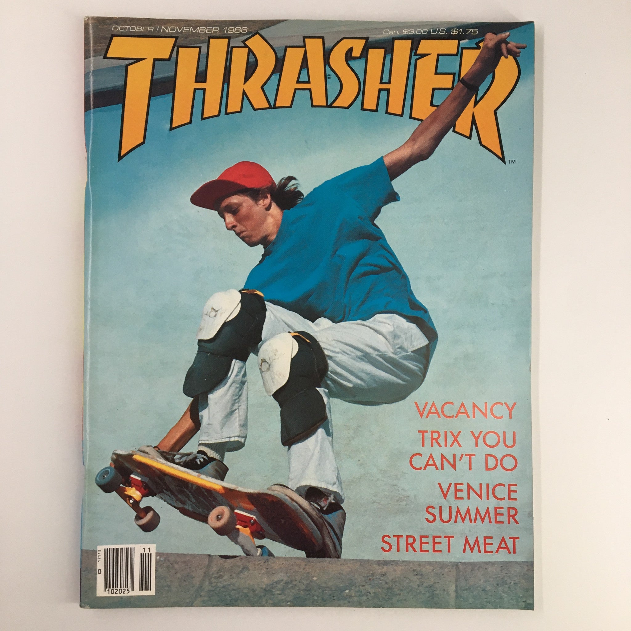 VTG Thrasher Magazine October 1986 Tony Hawk in Spinning McTwists No Label