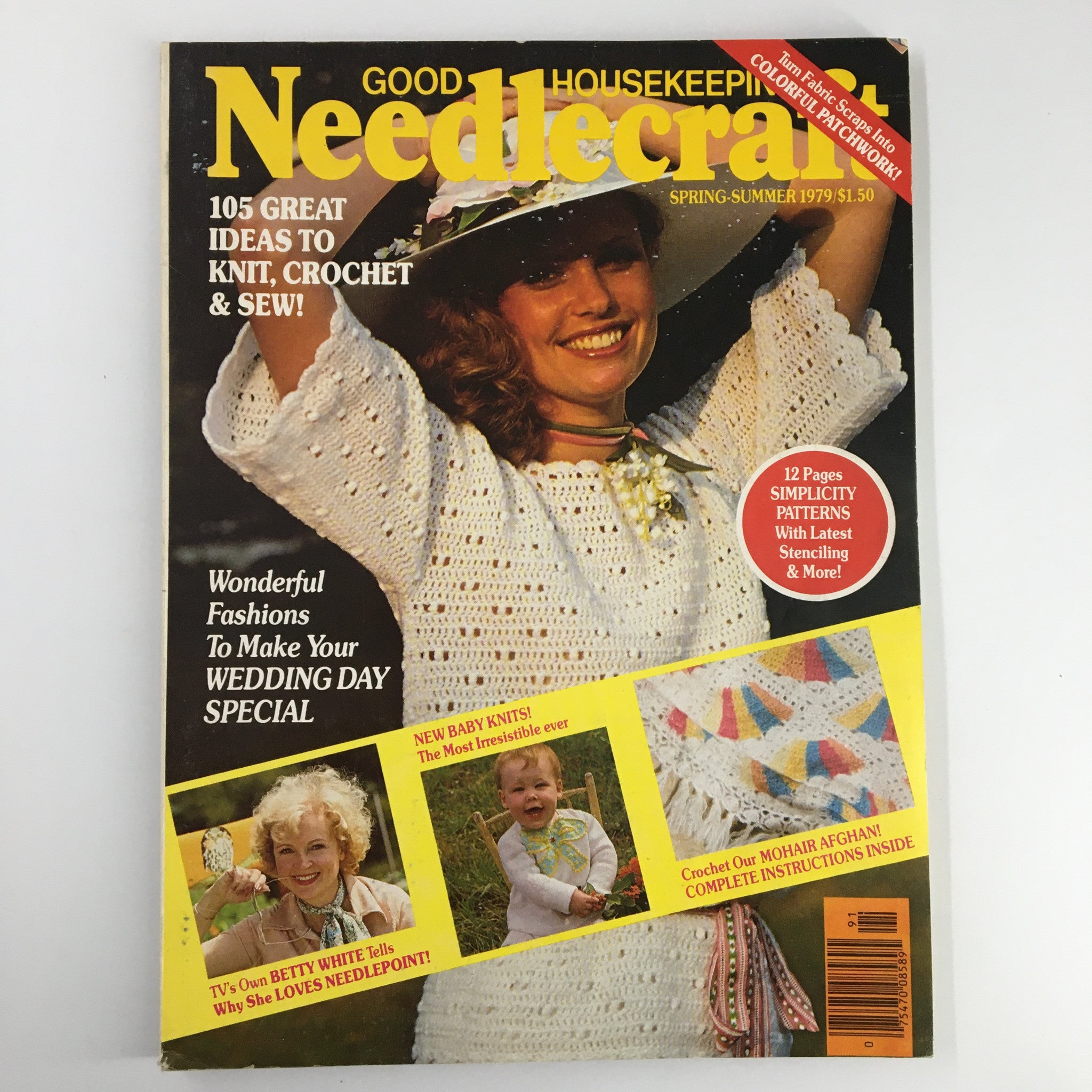 Good Housekeeping Needlecraft Spring 1979 Betty White Loves Needlepoint No Label