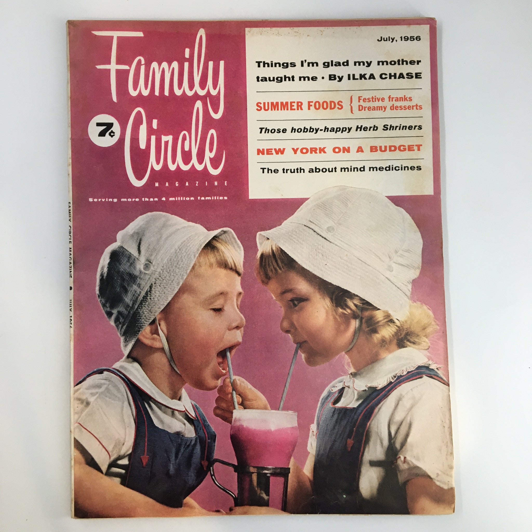 VTG Family Circle Magazine July 1956 Those Hobby-Happy Herb Shriners No Label