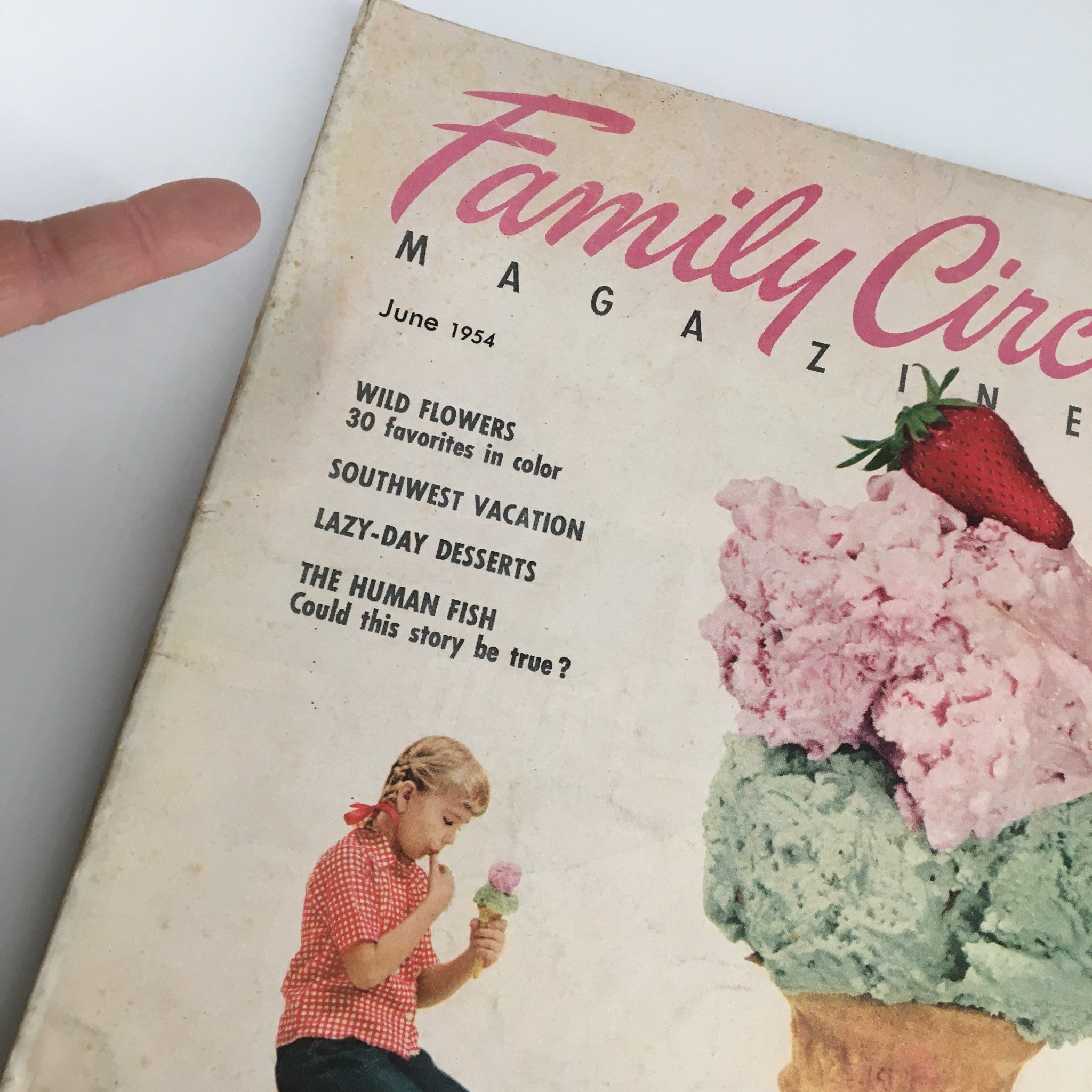 VTG Family Circle Magazine June 1954 The Lazy-Day Desserts No Label