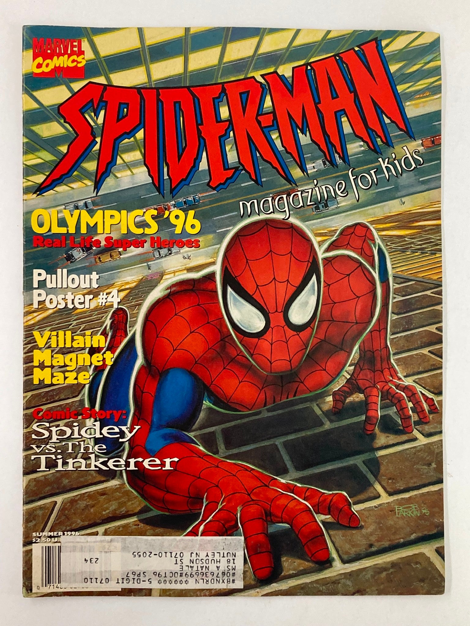 Marvel Comics Spider-Man Magazine for Kids Summer 1996 Spidery vs Tinkerer