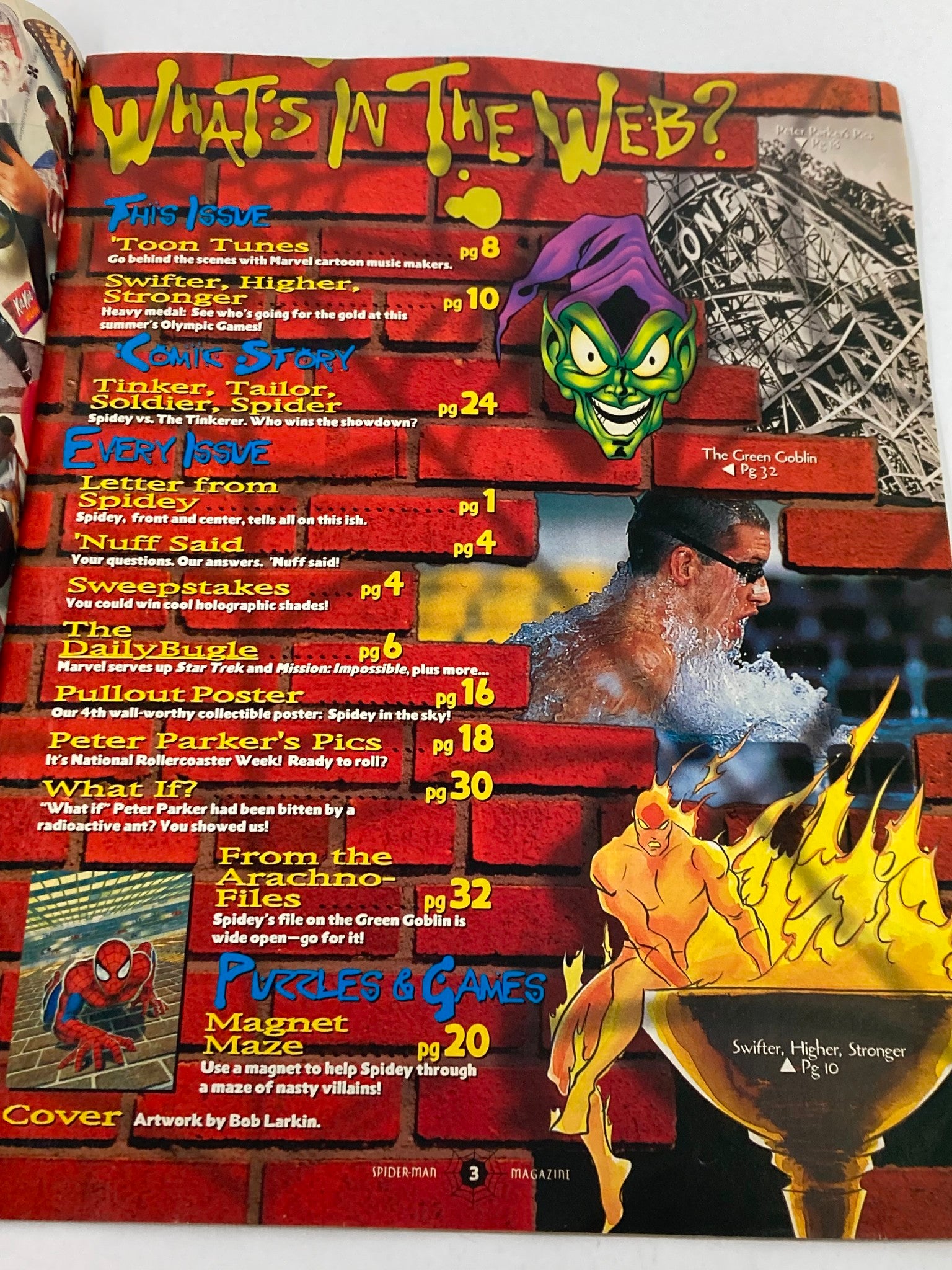 Marvel Comics Spider-Man Magazine for Kids Summer 1996 Spidery vs Tinkerer