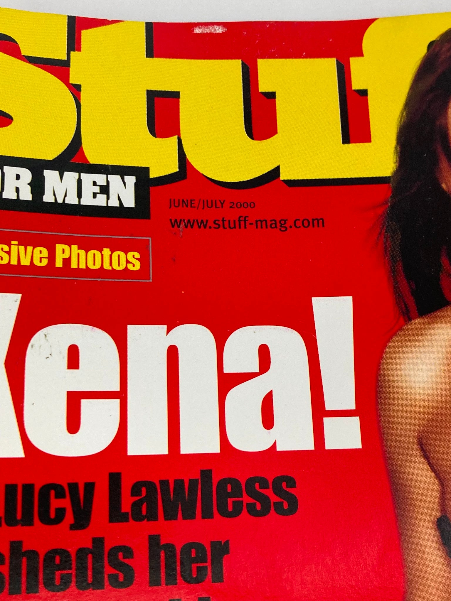 Stuff for Men Magazine June 2000 Lucy Lawless Sheds her Sheepskin No Label