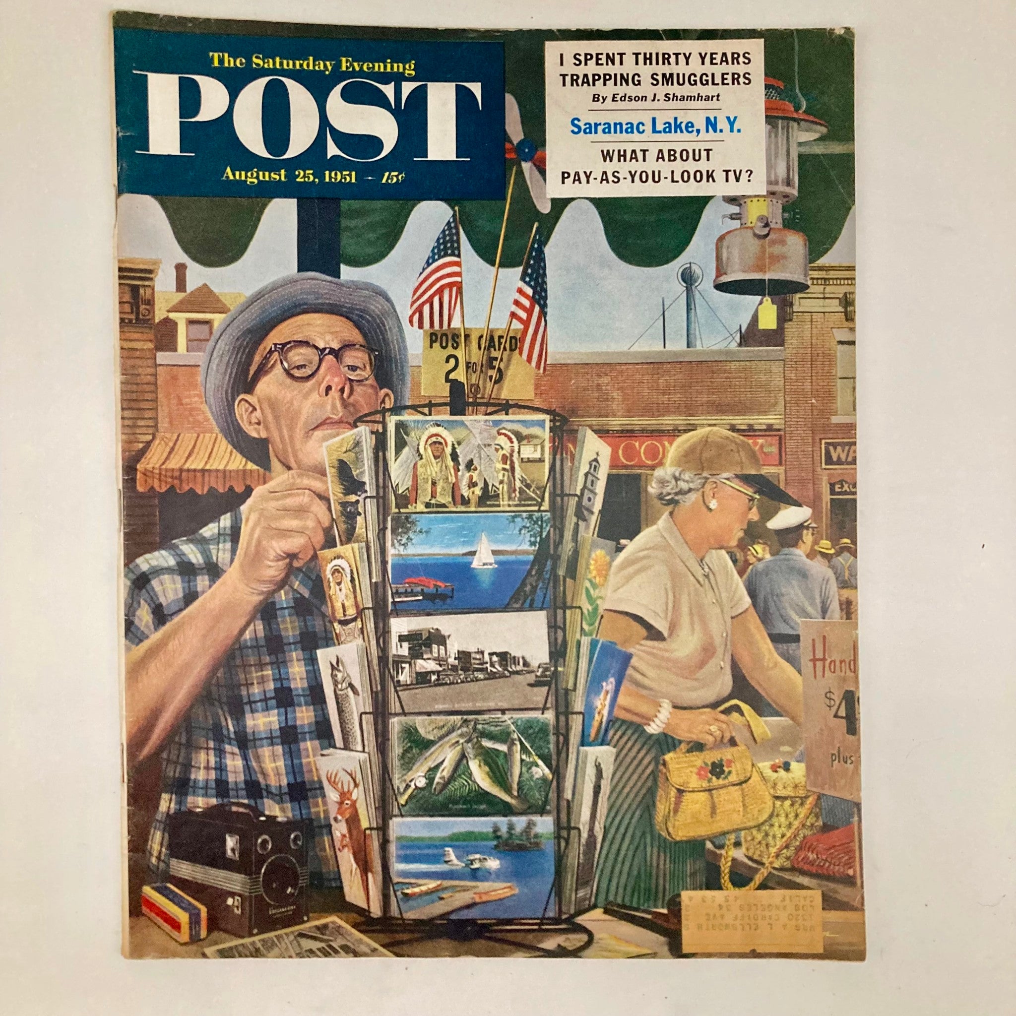 Saturday Evening Post August 25 1951 Illustrated Cover by Dohanos Magazine