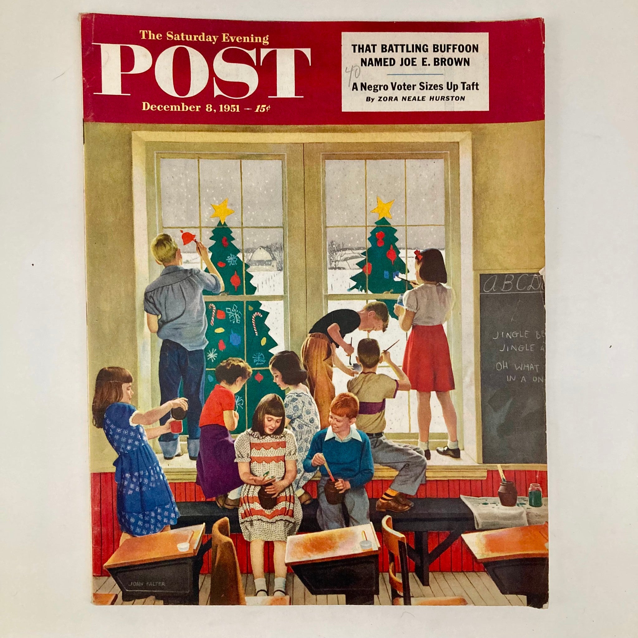 Saturday Evening Post December 8 1951 Illustrated Cover by John Falter Magazine