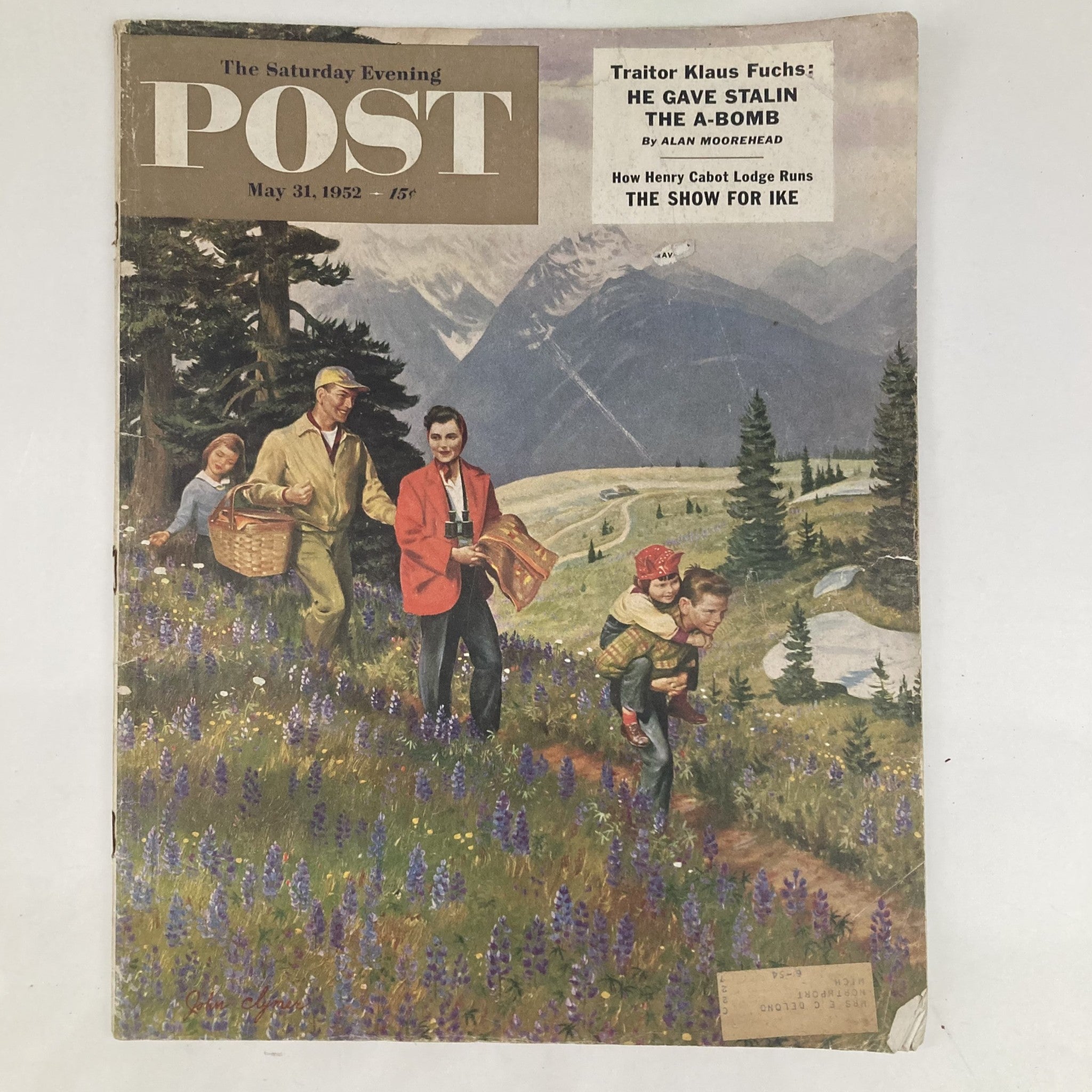 Saturday Evening Post Magazine May 31 1952 Ilust Cover - John Clymer GD Interior