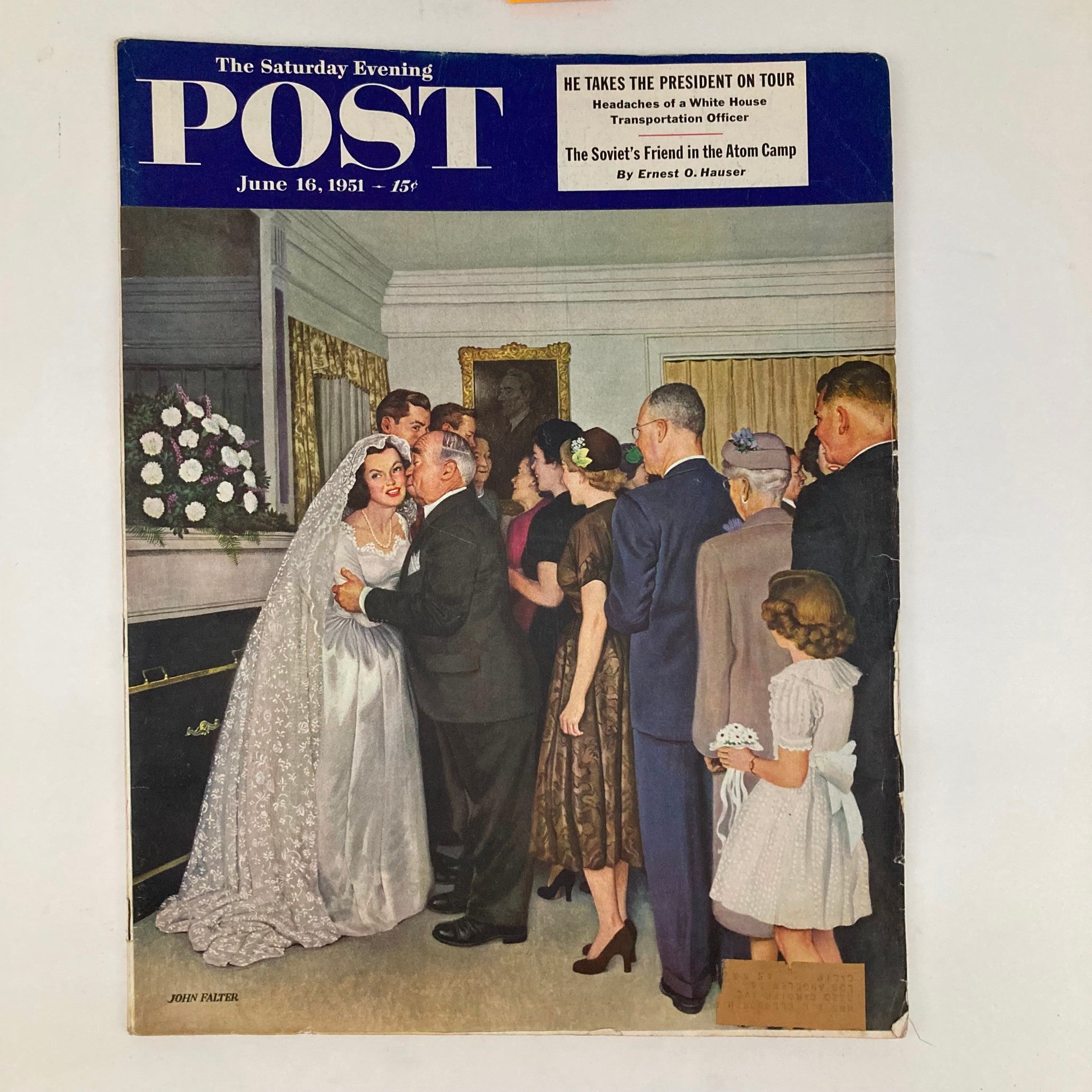 Saturday Evening Post Magazine June 16 1951 Illustrated Cover by John Falter