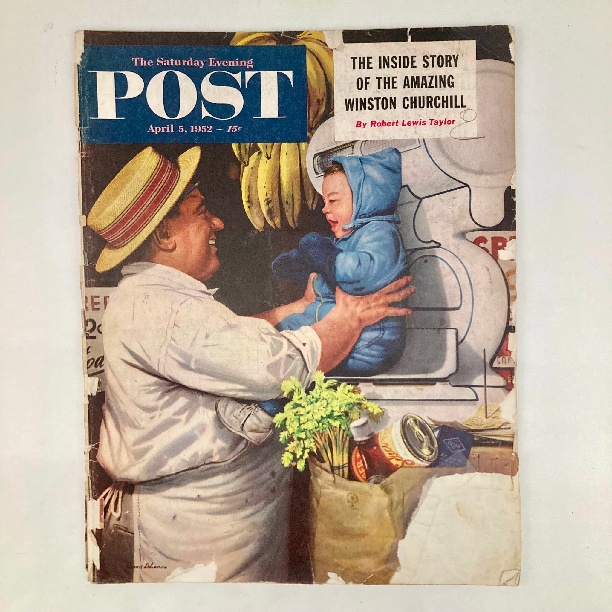 Saturday Evening Post Magazine April 5 1952 Illust Cover - Dohanos GD Interior