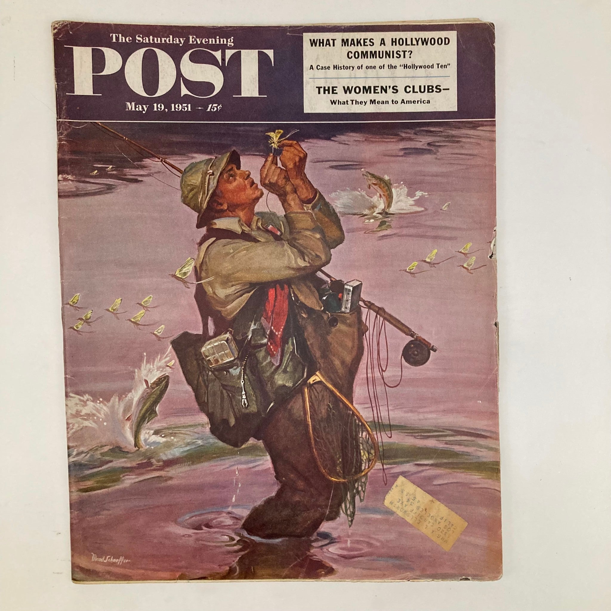 Saturday Evening Post Magazine May 19 1951 Illustrated Cover by Mead Schaeffer