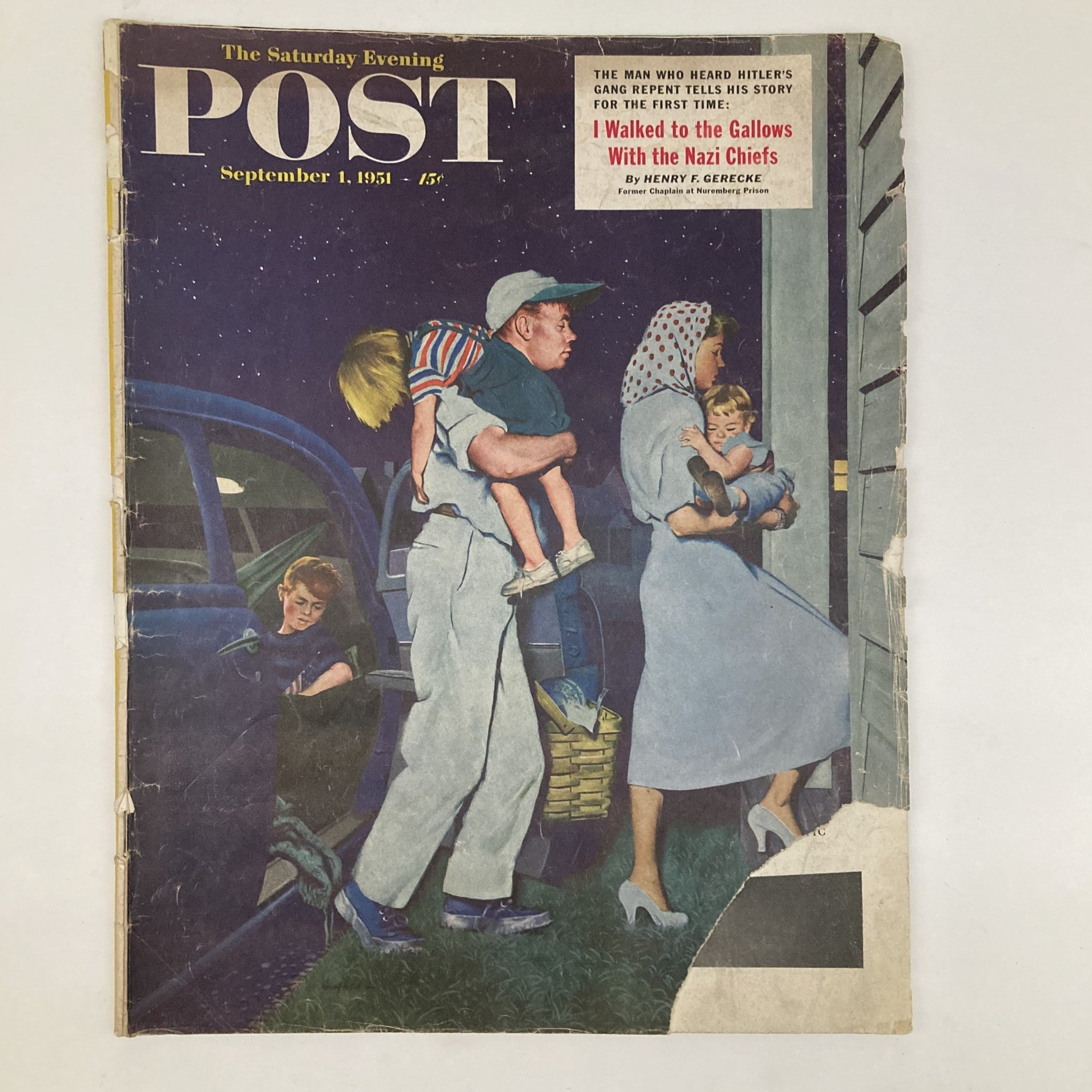 Saturday Evening Post Magazine September 1 1951 Illust Cover Hughes GD Interior