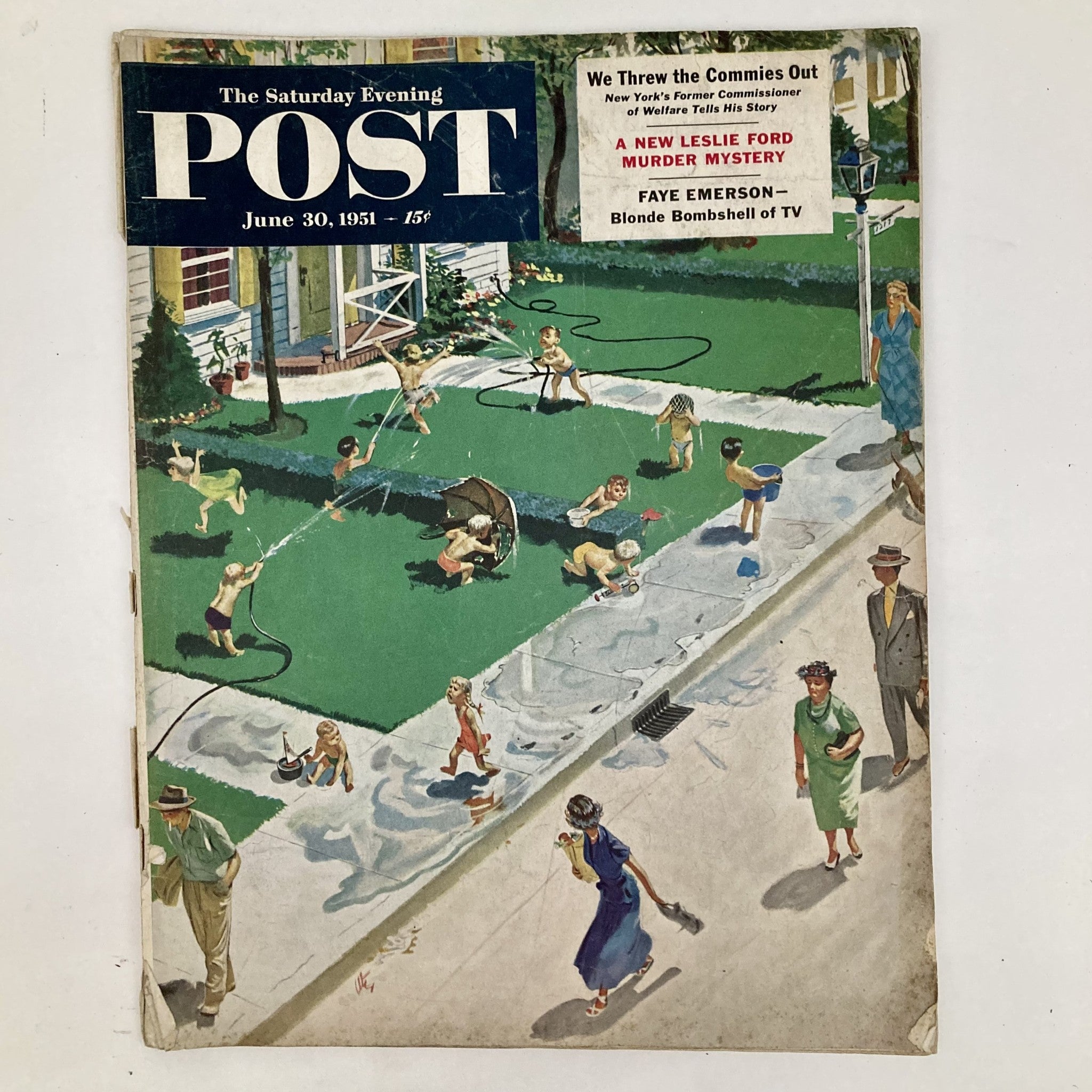 Saturday Evening Post Magazine June 30 1951 Illustrated Cover Thornton Utz