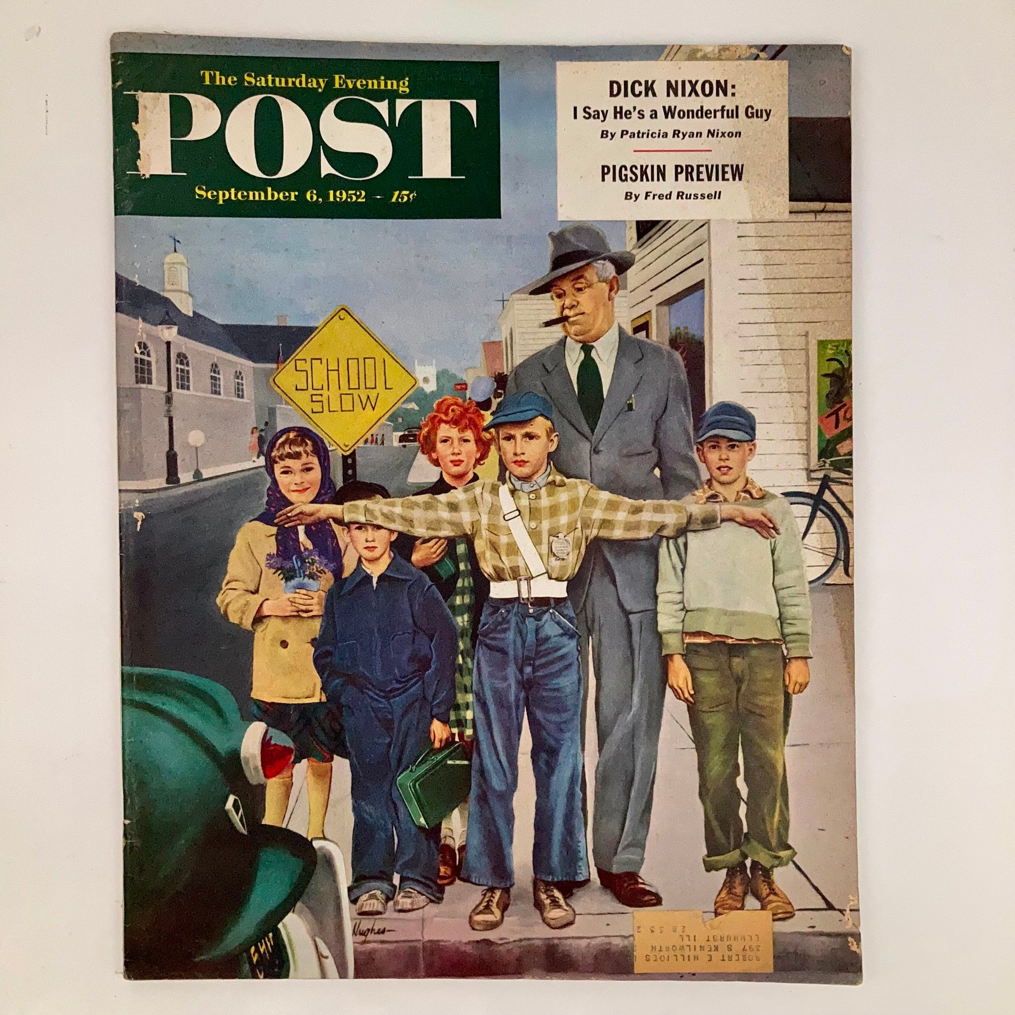 Saturday Evening Post Magazine September 6 1952 Old Jaywalker by George Hughes