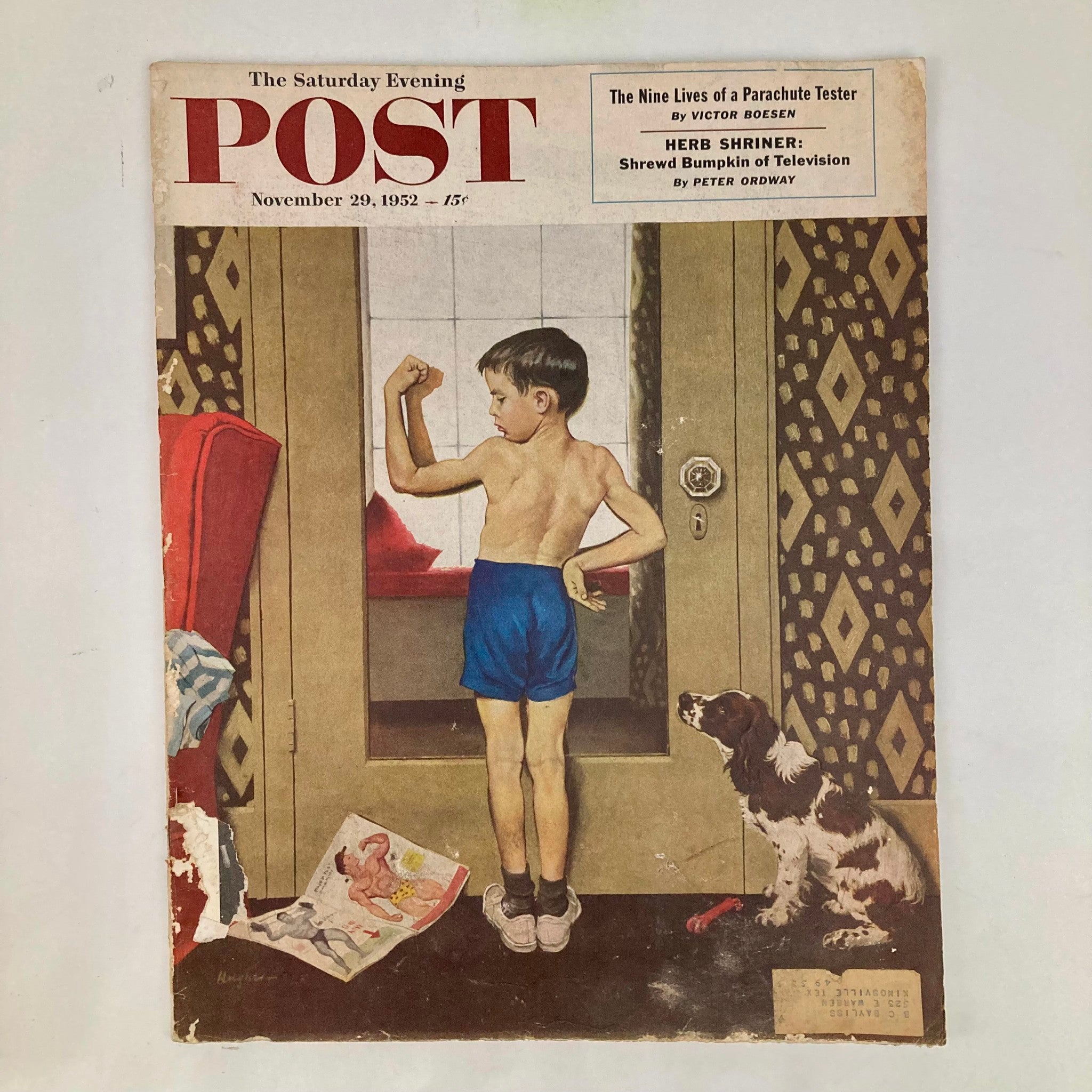 Saturday Evening Post Magazine November 29 1952 Muscle-Building Psychosis Hughes