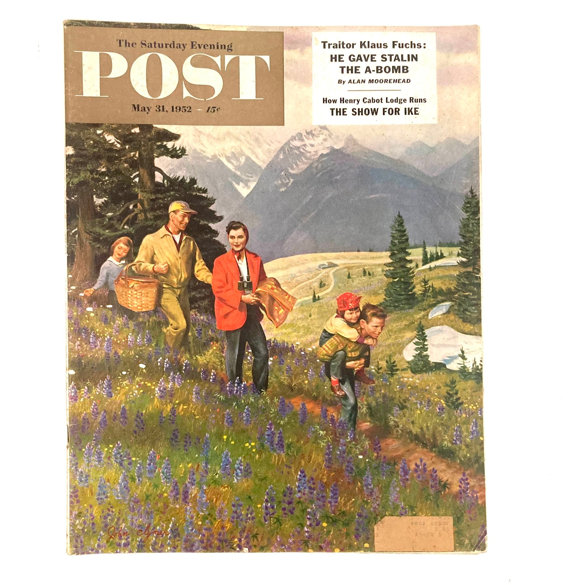 Saturday Evening Post Magazine May 31 1952 The Olympic Mountains - John Clymer