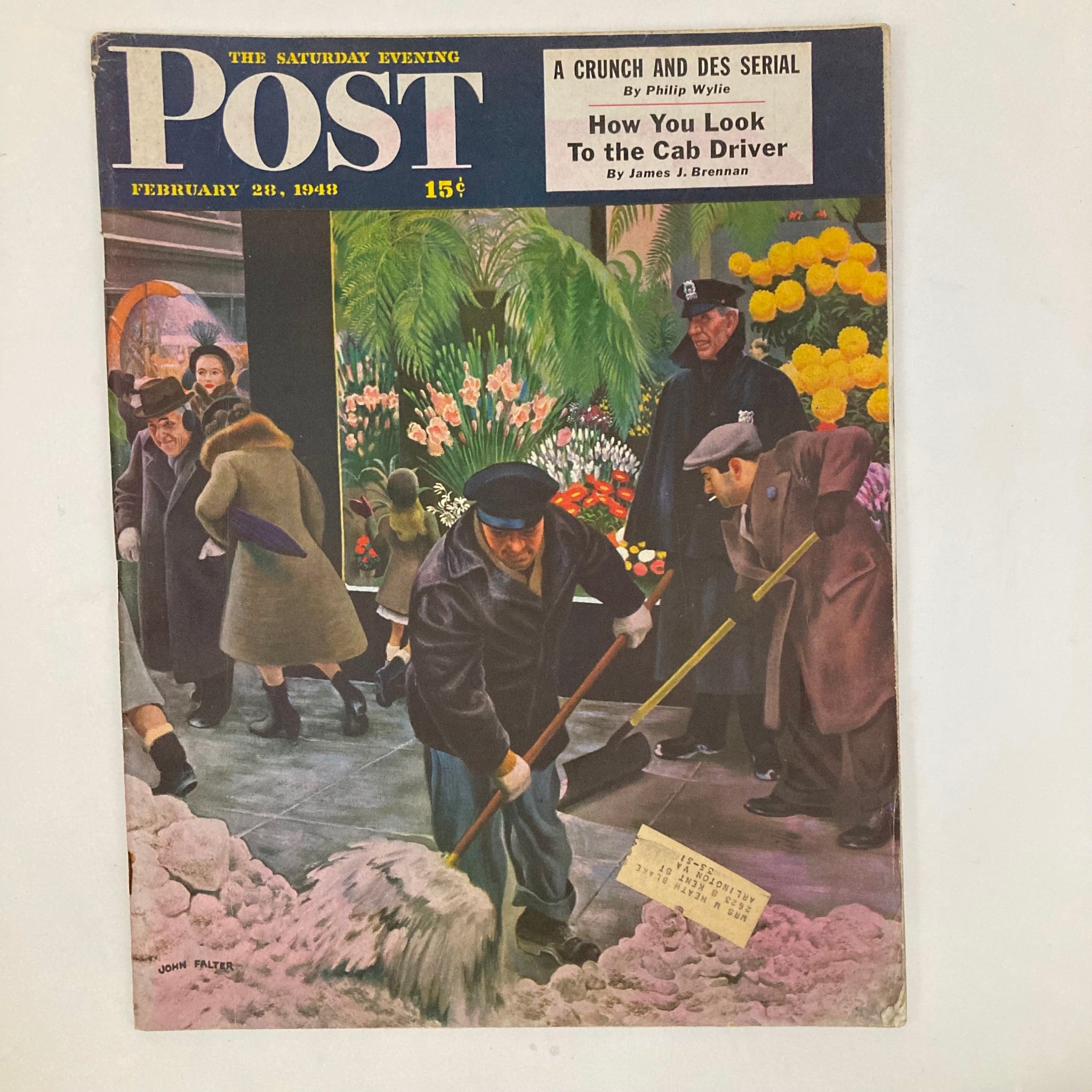 Saturday Evening Post Magazine February 28 1948 The Locale - John Falter