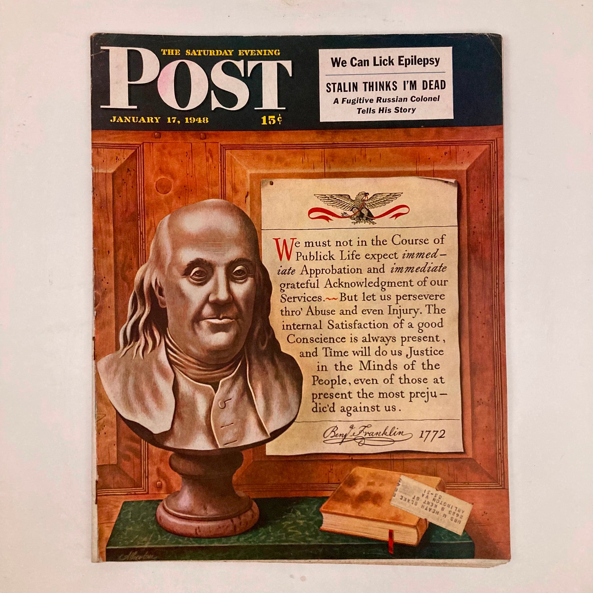 RES* Saturday Evening Post Magazine January 17 1948 Franklin's Letter