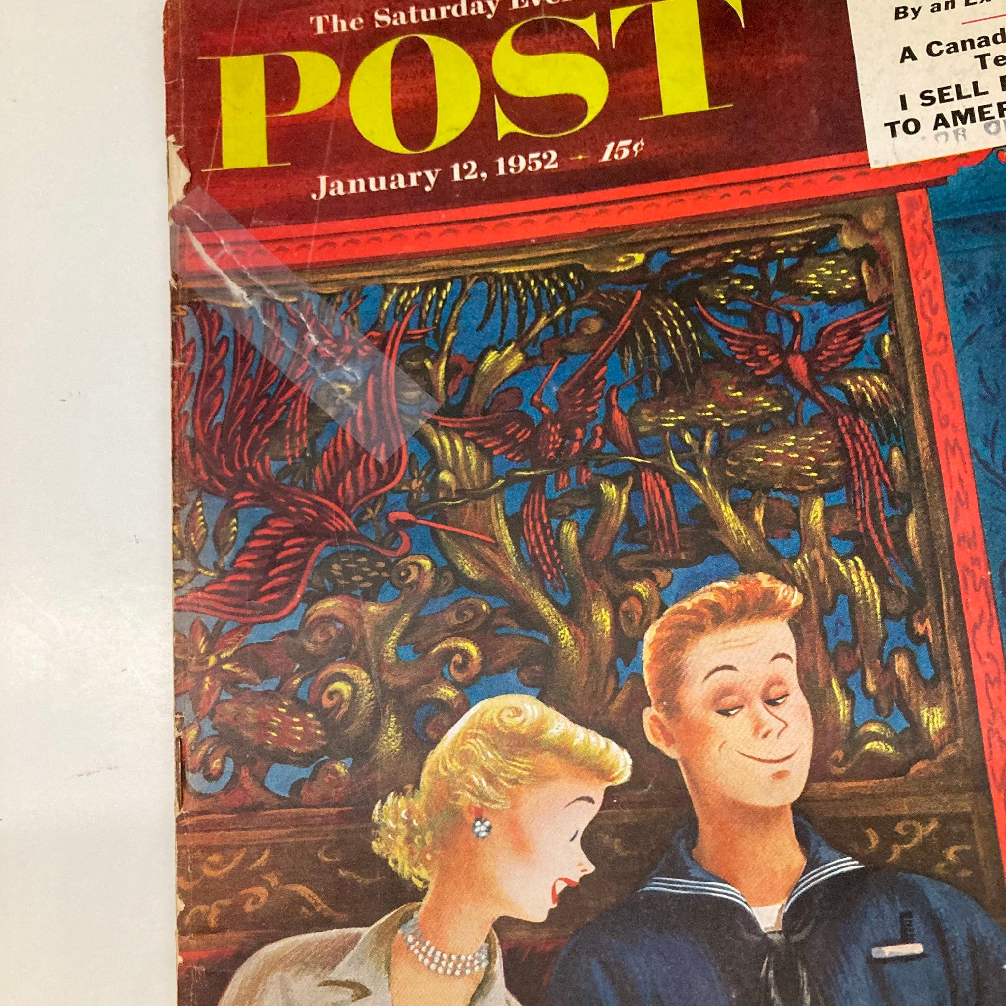 Saturday Evening Post Magazine January 12 1952 Illust - Alajalov GD Interior