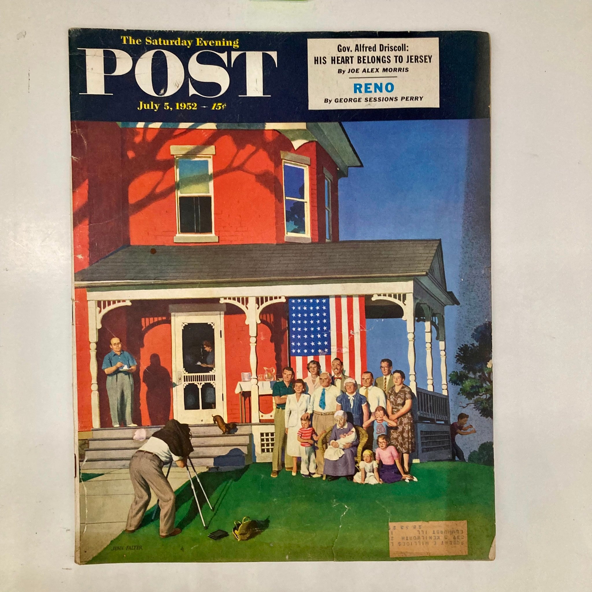 Saturday Evening Post Magazine July 5 1952 Independence Day - John Falter