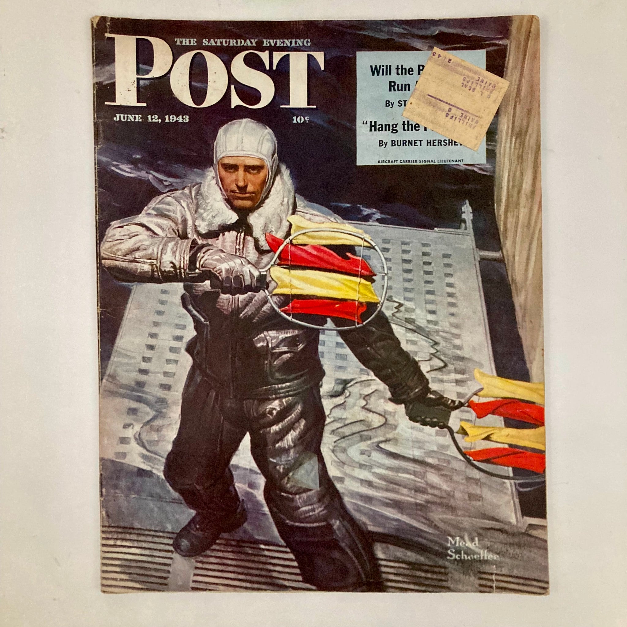 Saturday Evening Post Magazine June 12 1943 Illustrated Cover Mead Schaeffer